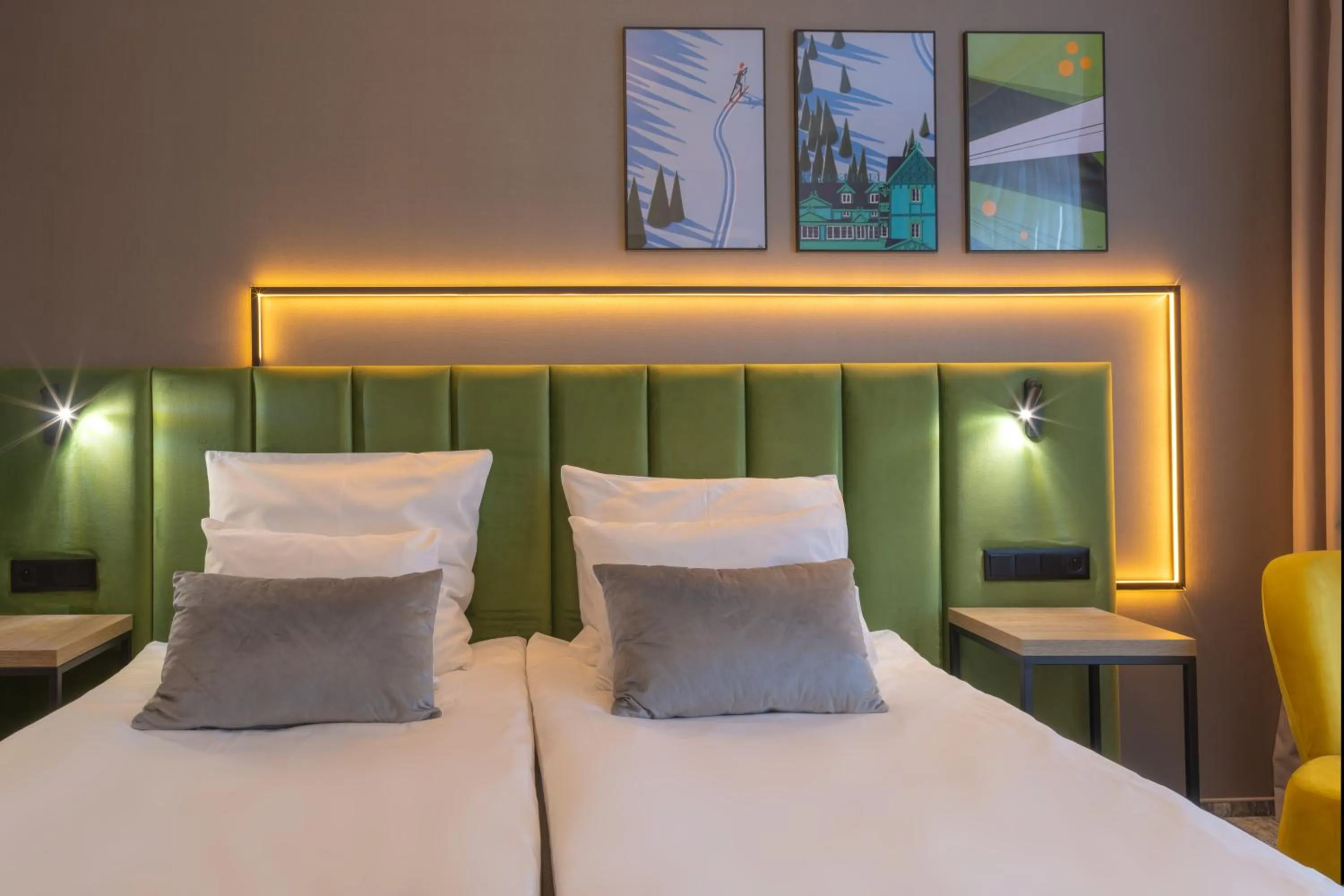 Bed in Hotel Krynica Conference & SPA