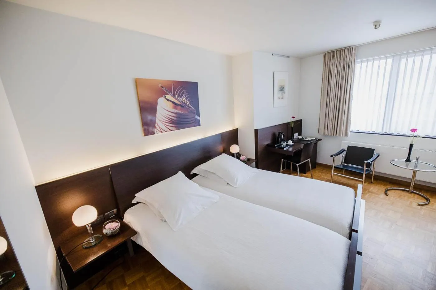 Bed in Hotel Verlooy