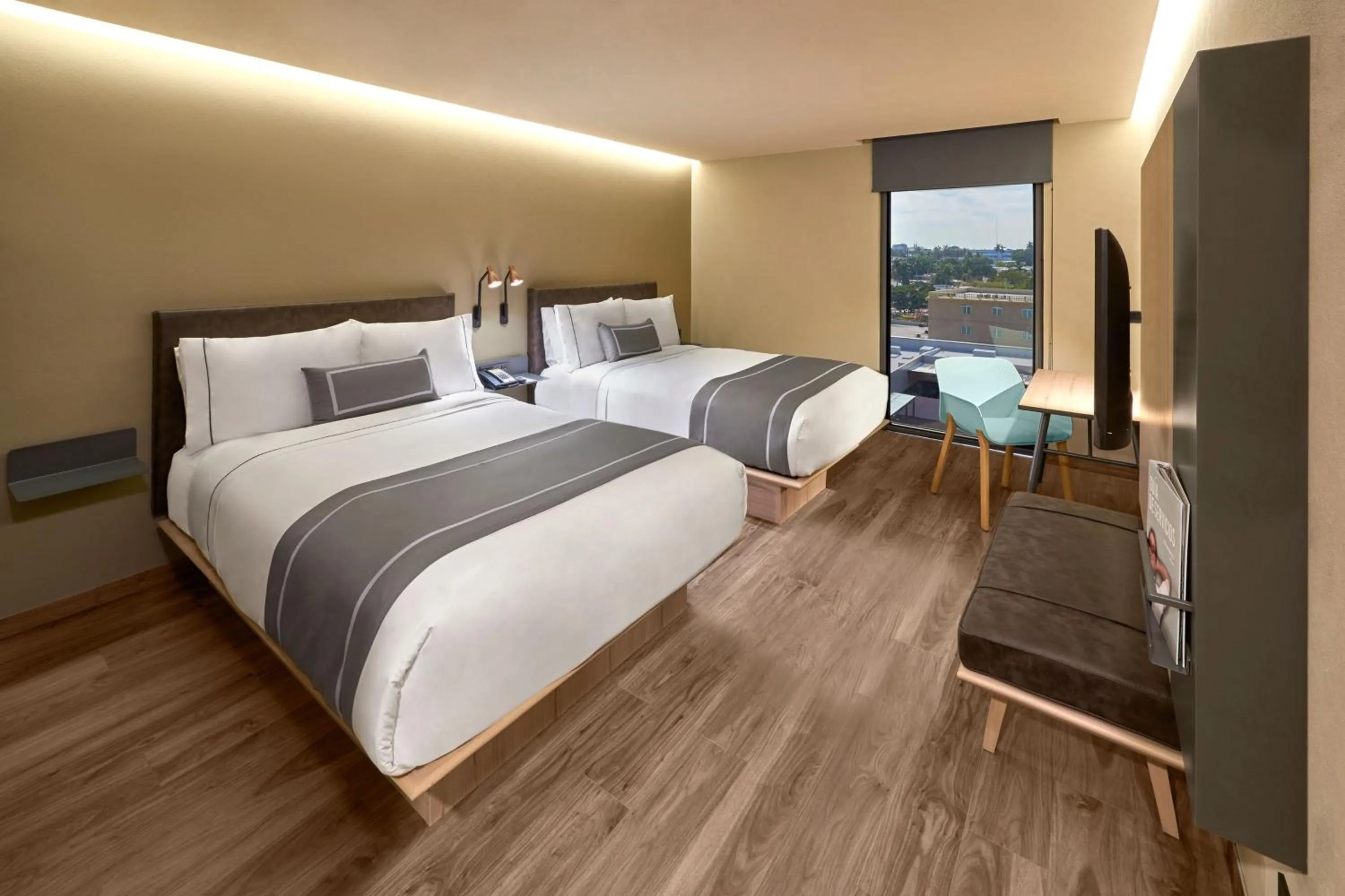 Bedroom, Bed in City Express Plus by Marriott Tampico