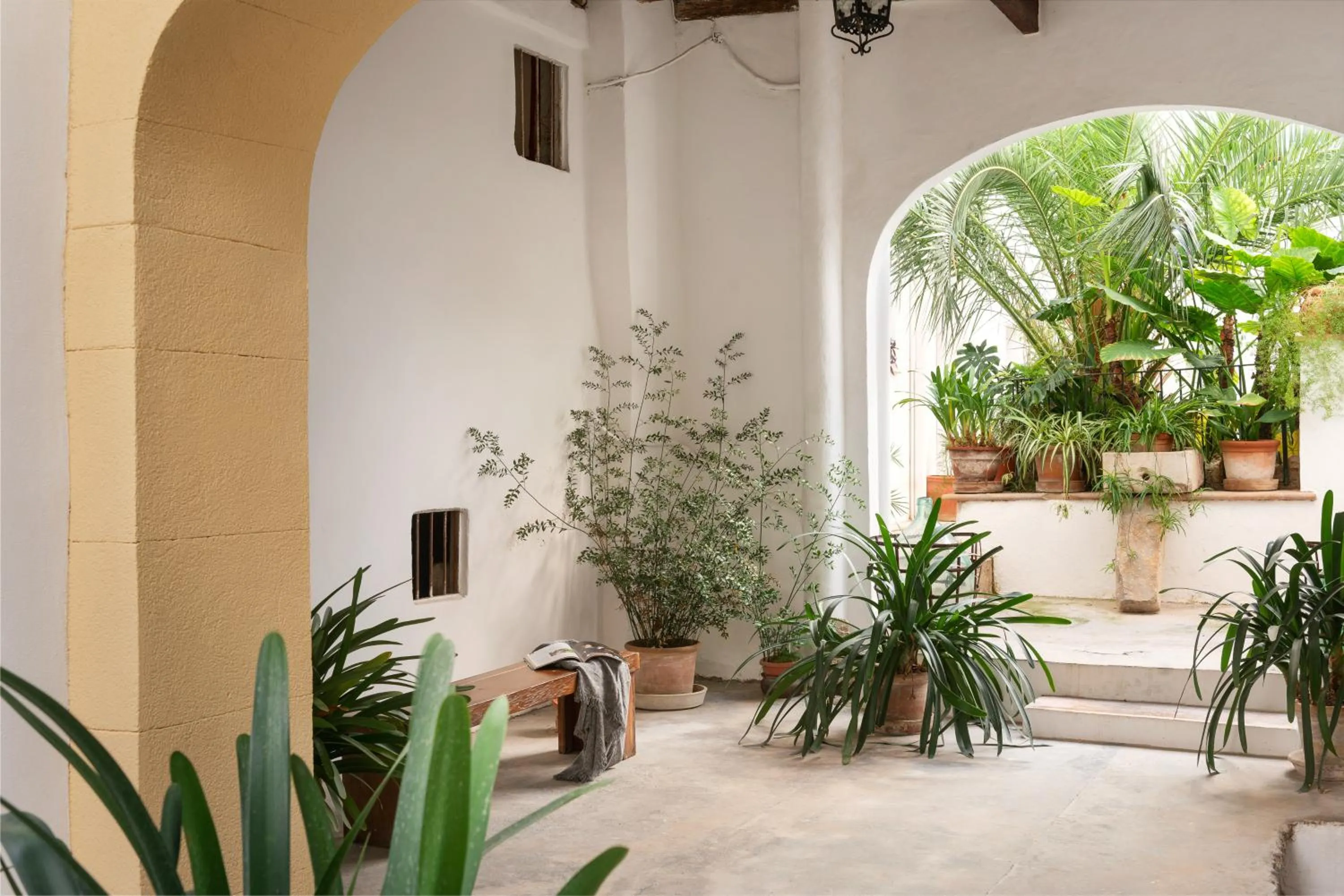 Patio in Hostal Pons