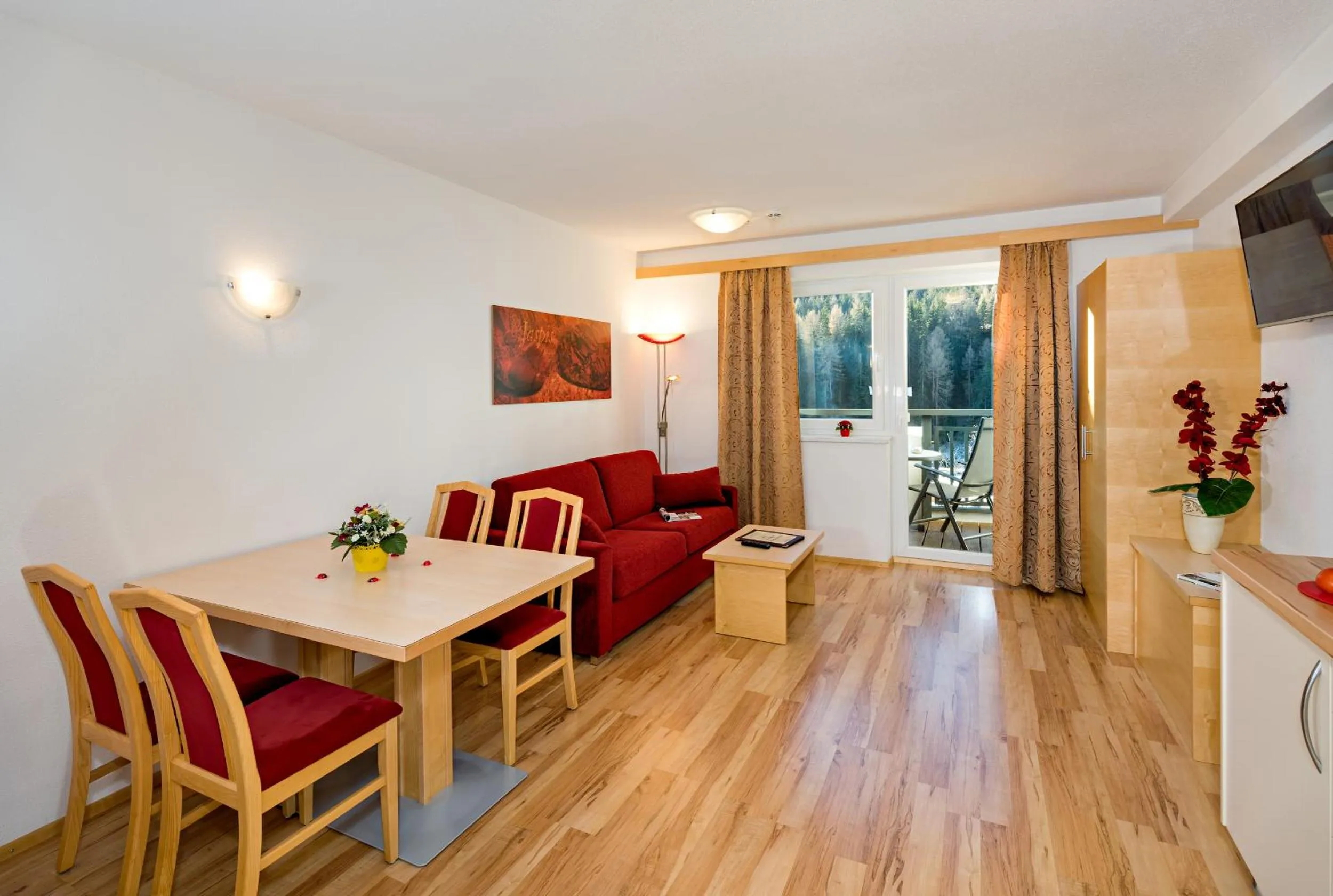 Seating area in Aparthotel Alpendiamant Serfaus Wachter GmbH