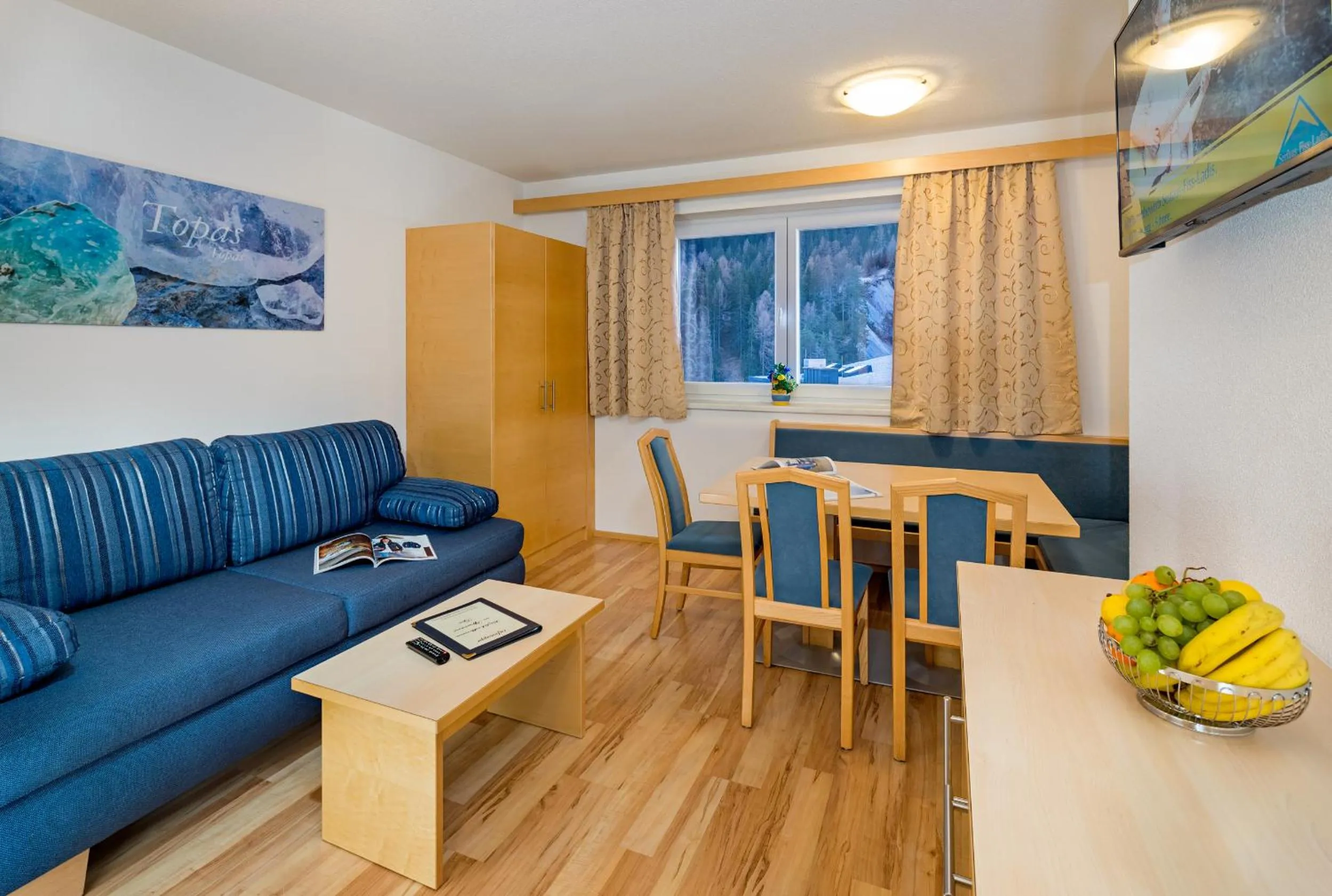 Seating area in Aparthotel Alpendiamant Serfaus Wachter GmbH