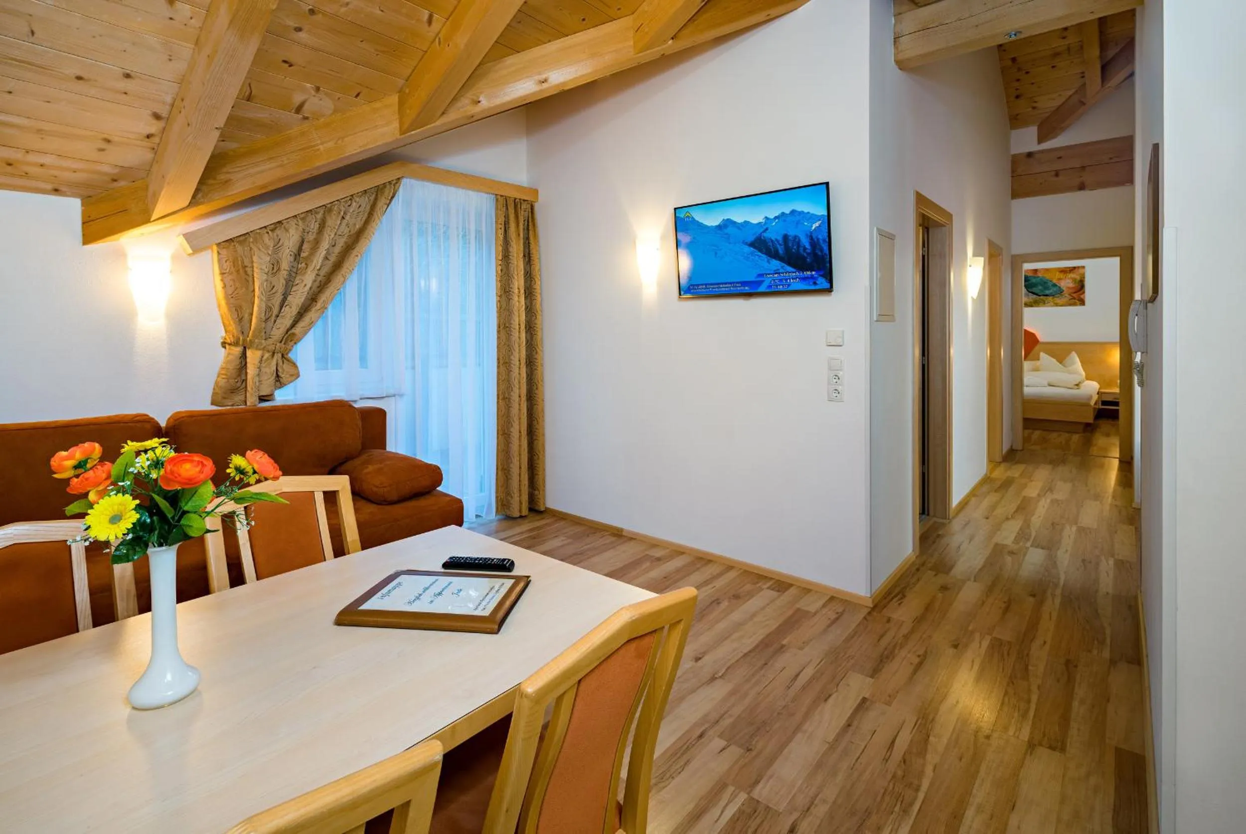 Seating area in Aparthotel Alpendiamant Serfaus Wachter GmbH