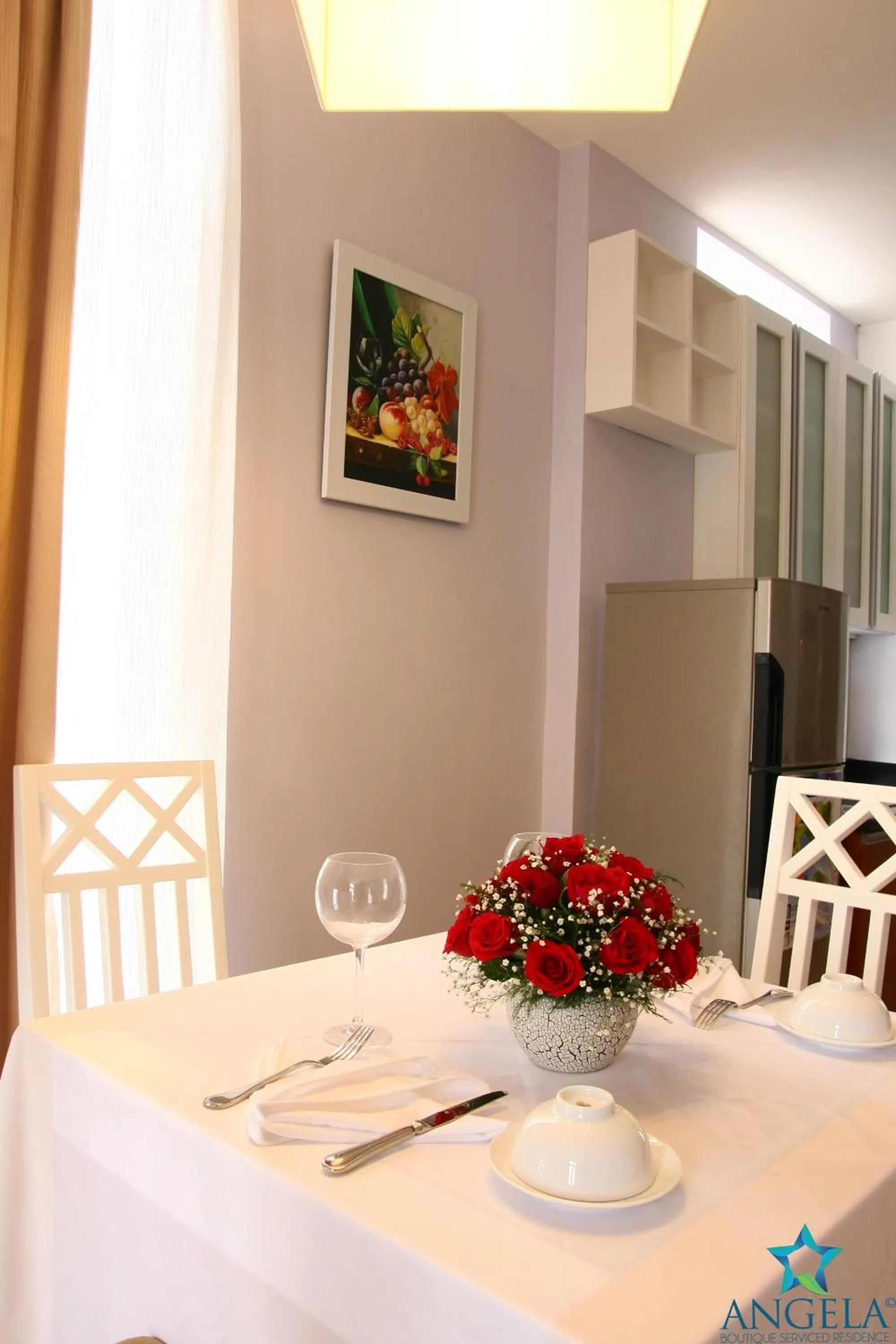 Dining area in Angela Boutique Serviced Residence