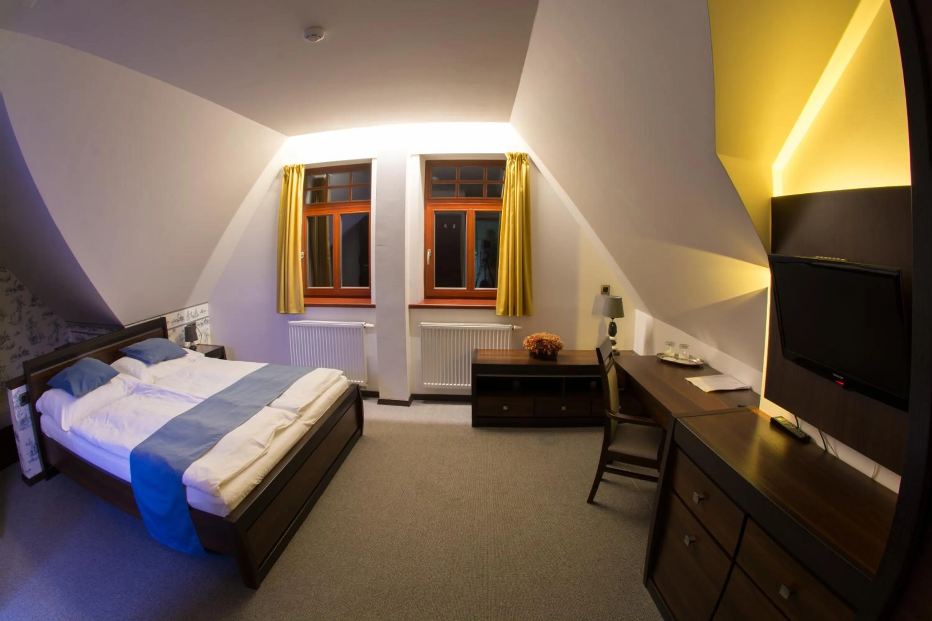 Bedroom, Bed in Hotel Slunný Dvůr