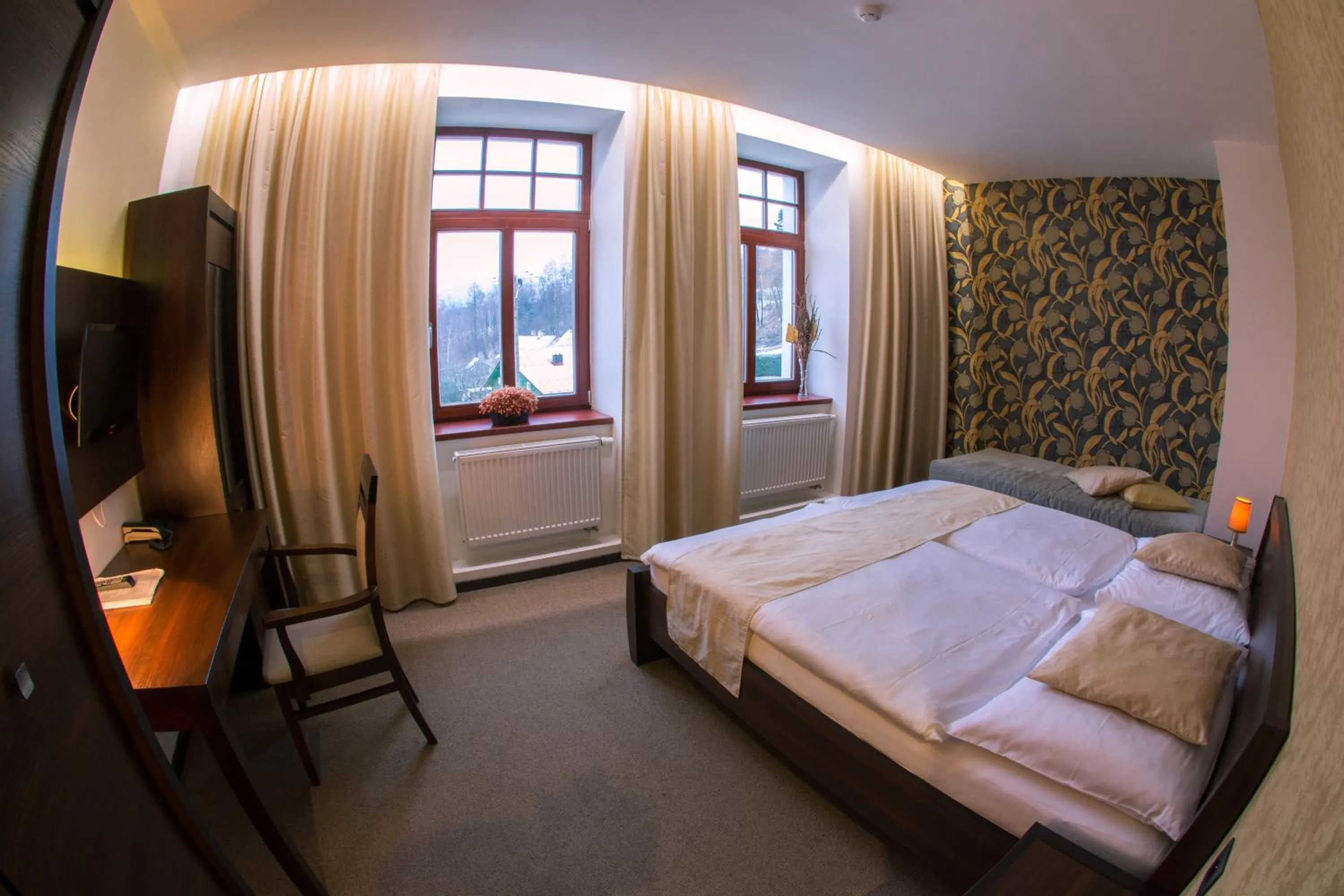 Bedroom, Bed in Hotel Slunný Dvůr