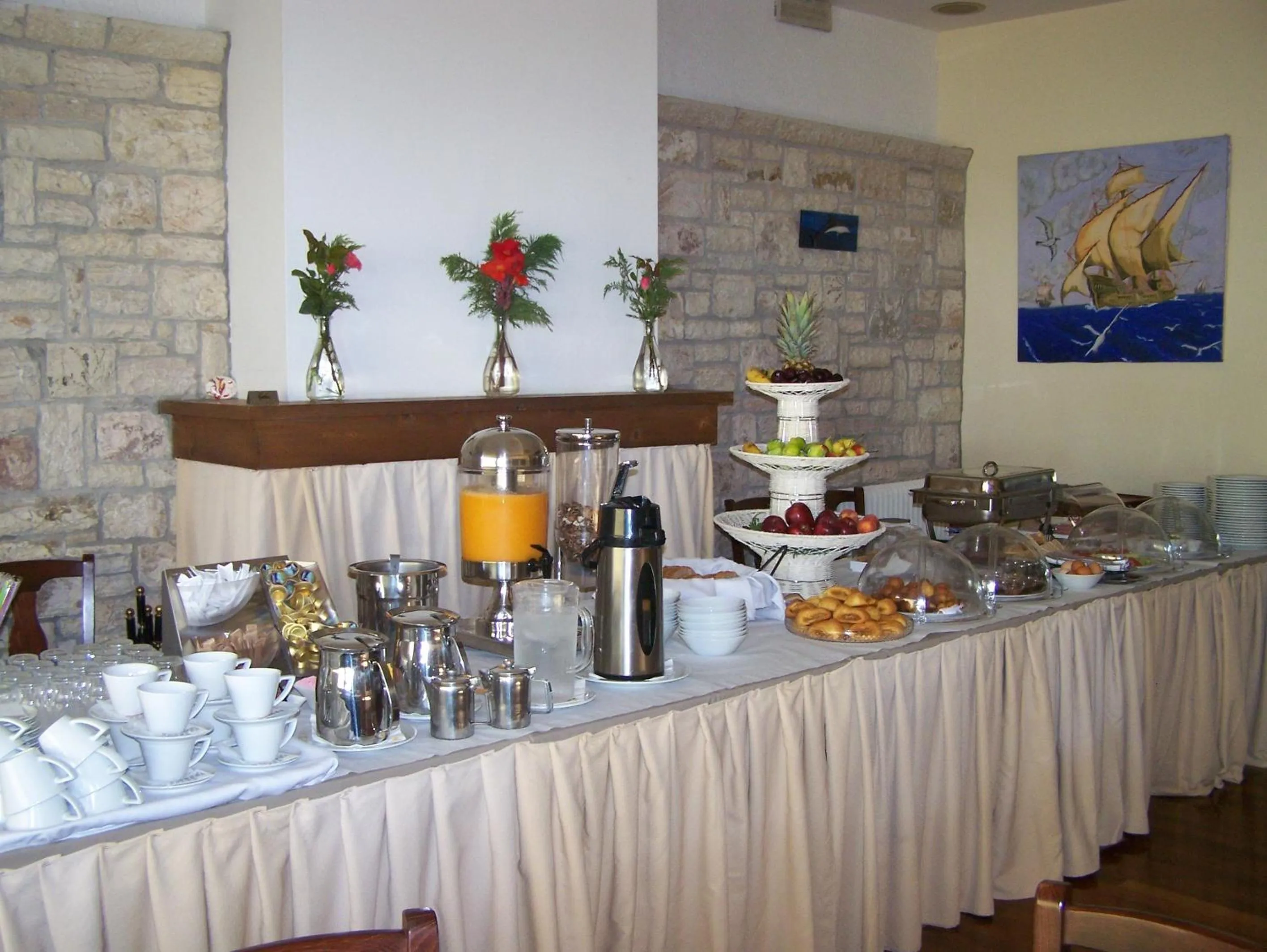 Buffet breakfast in Akroyali Hotel & Villas