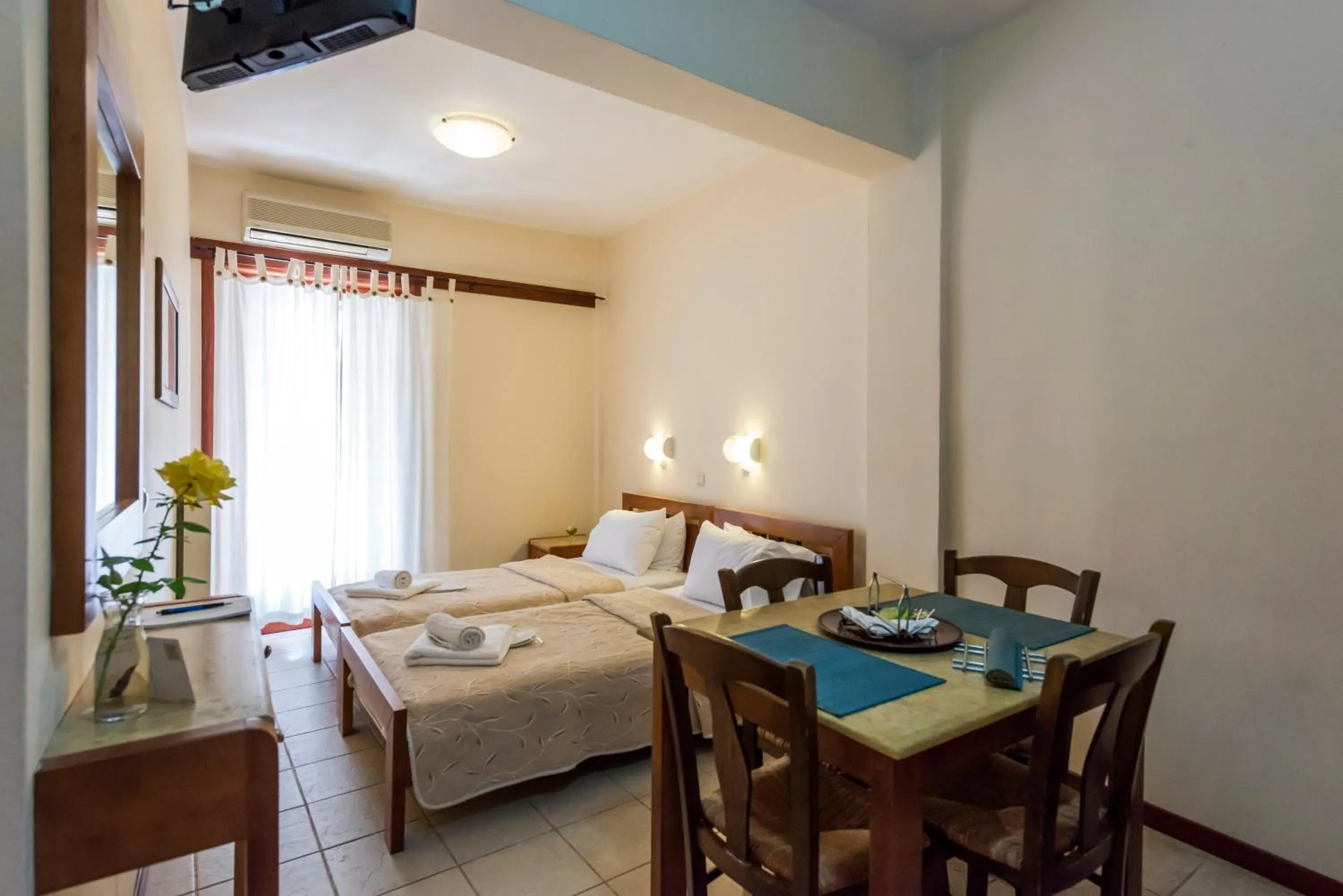 Photo of the whole room, Bed in Akroyali Hotel & Villas