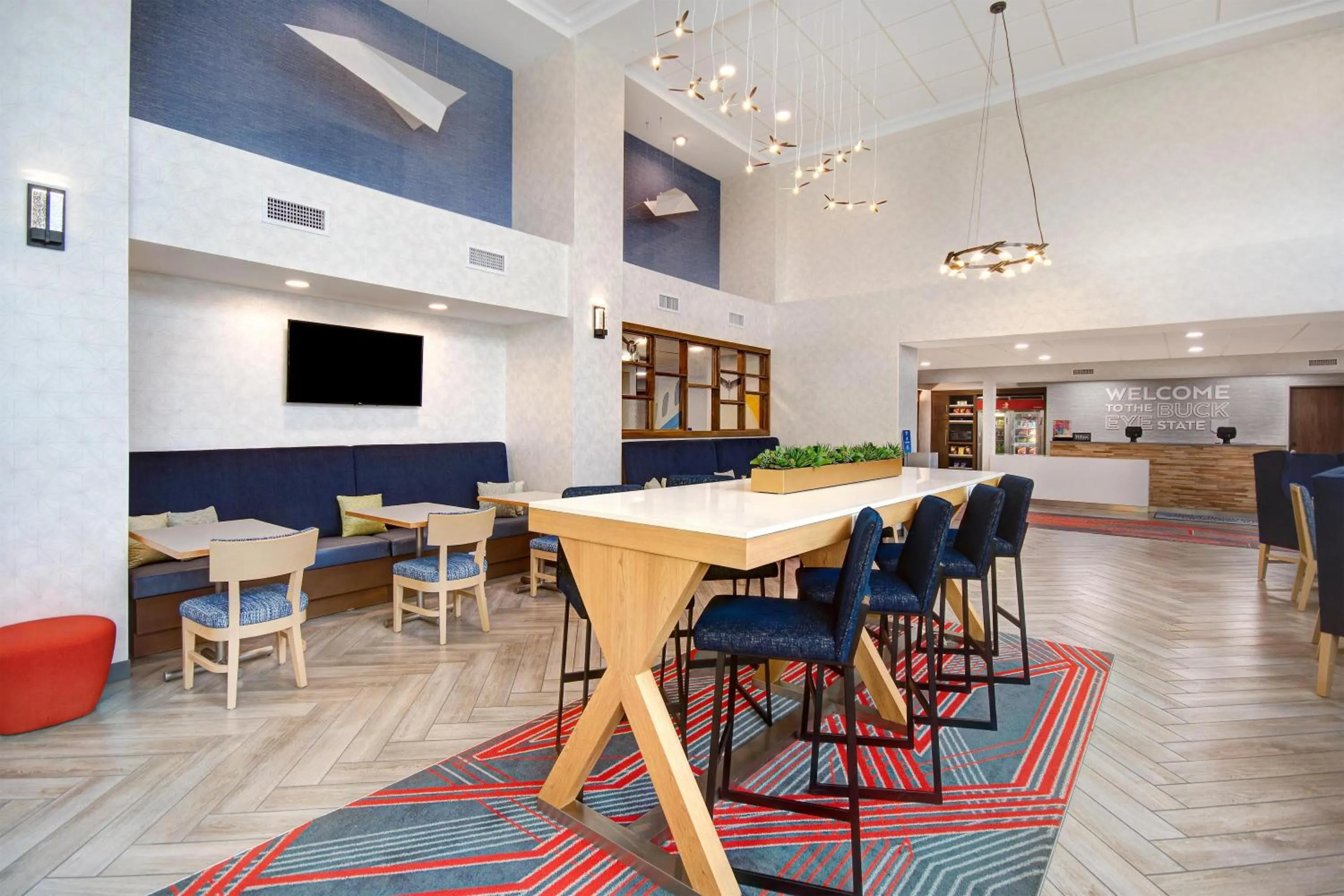 Lobby or reception in Hampton Inn & Suites Dayton-Vandalia