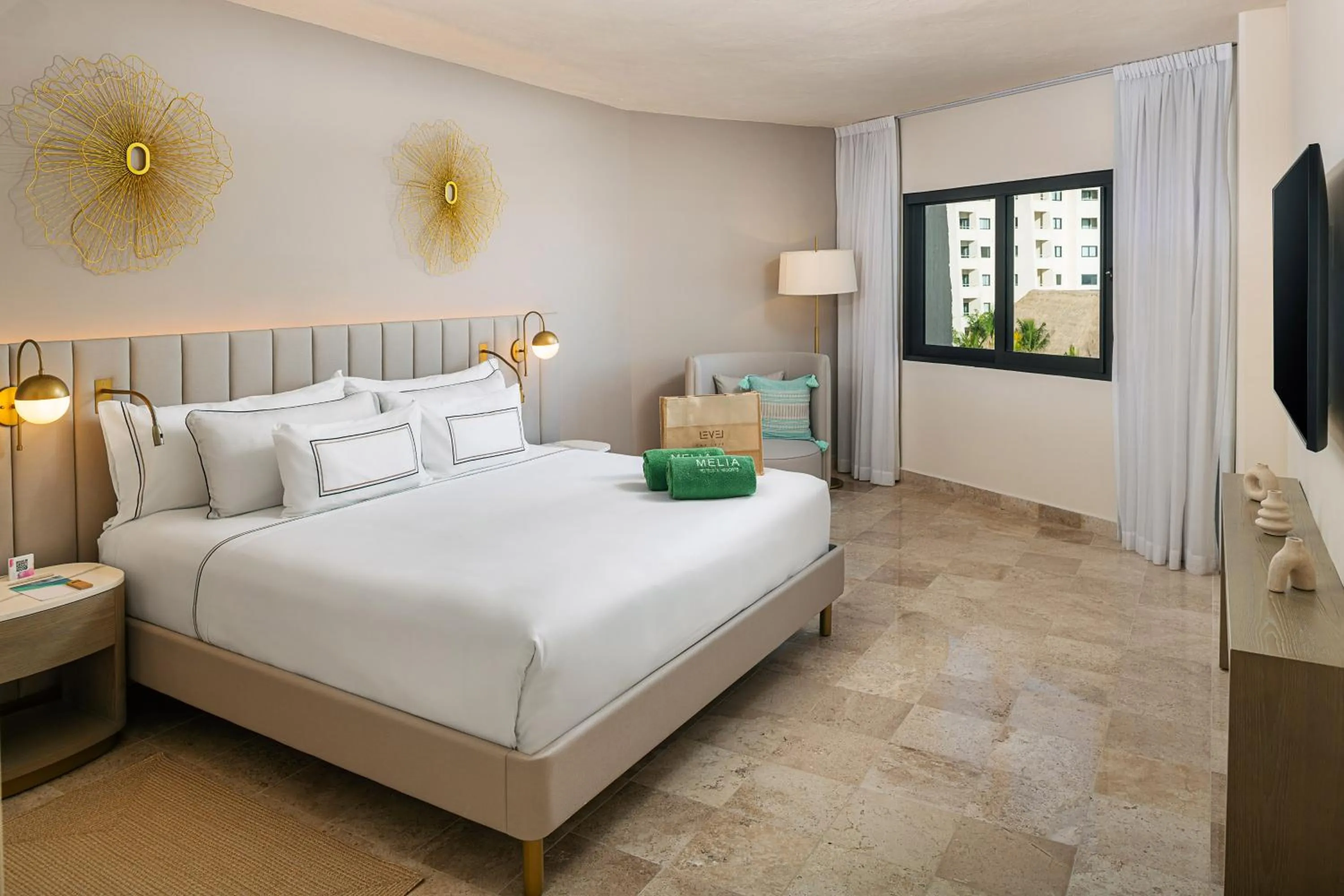 View (from property/room), Bed in Melia Casa Maya Cancun All Inclusive