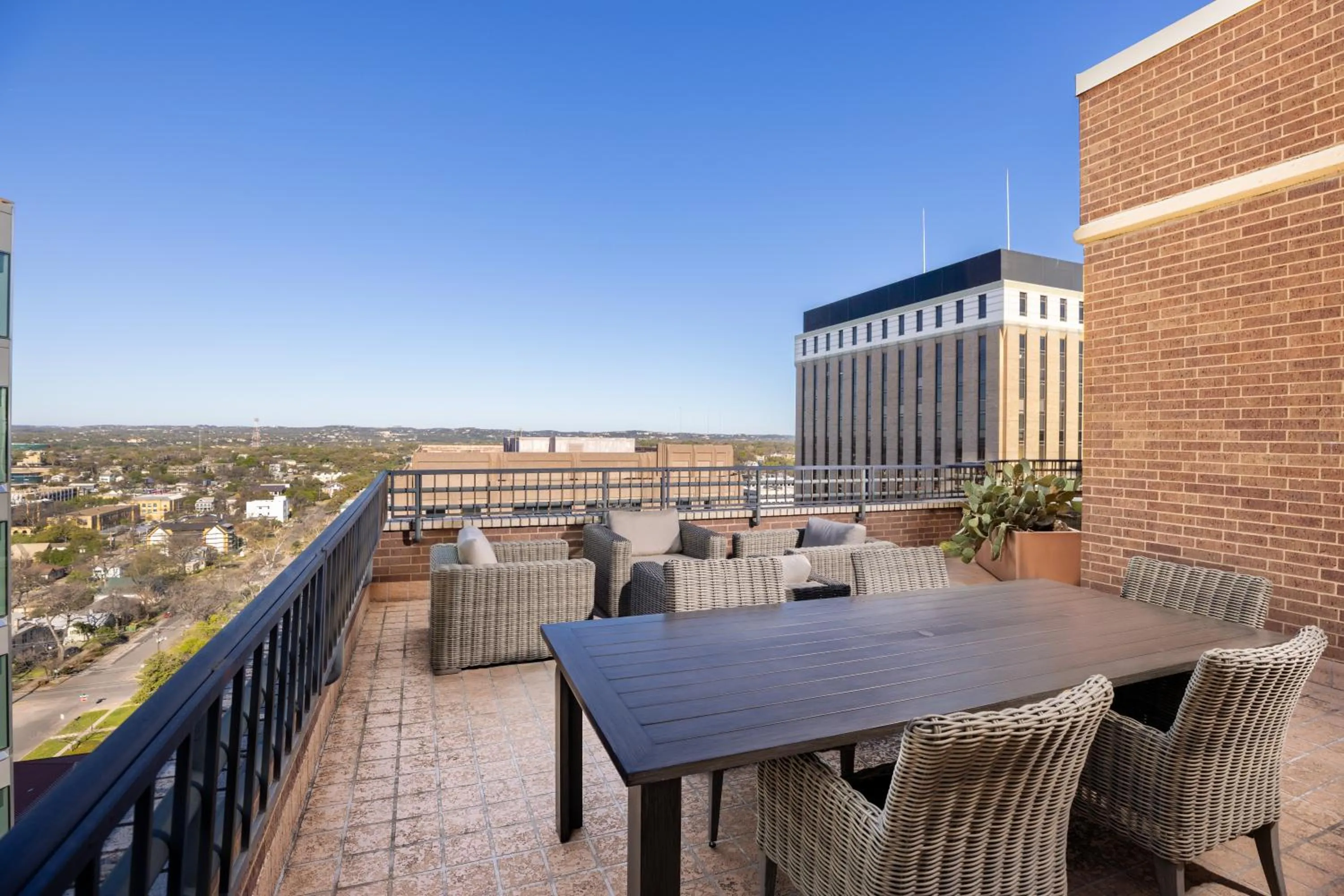Patio in DoubleTree Suites by Hilton Austin Downtown Capitol