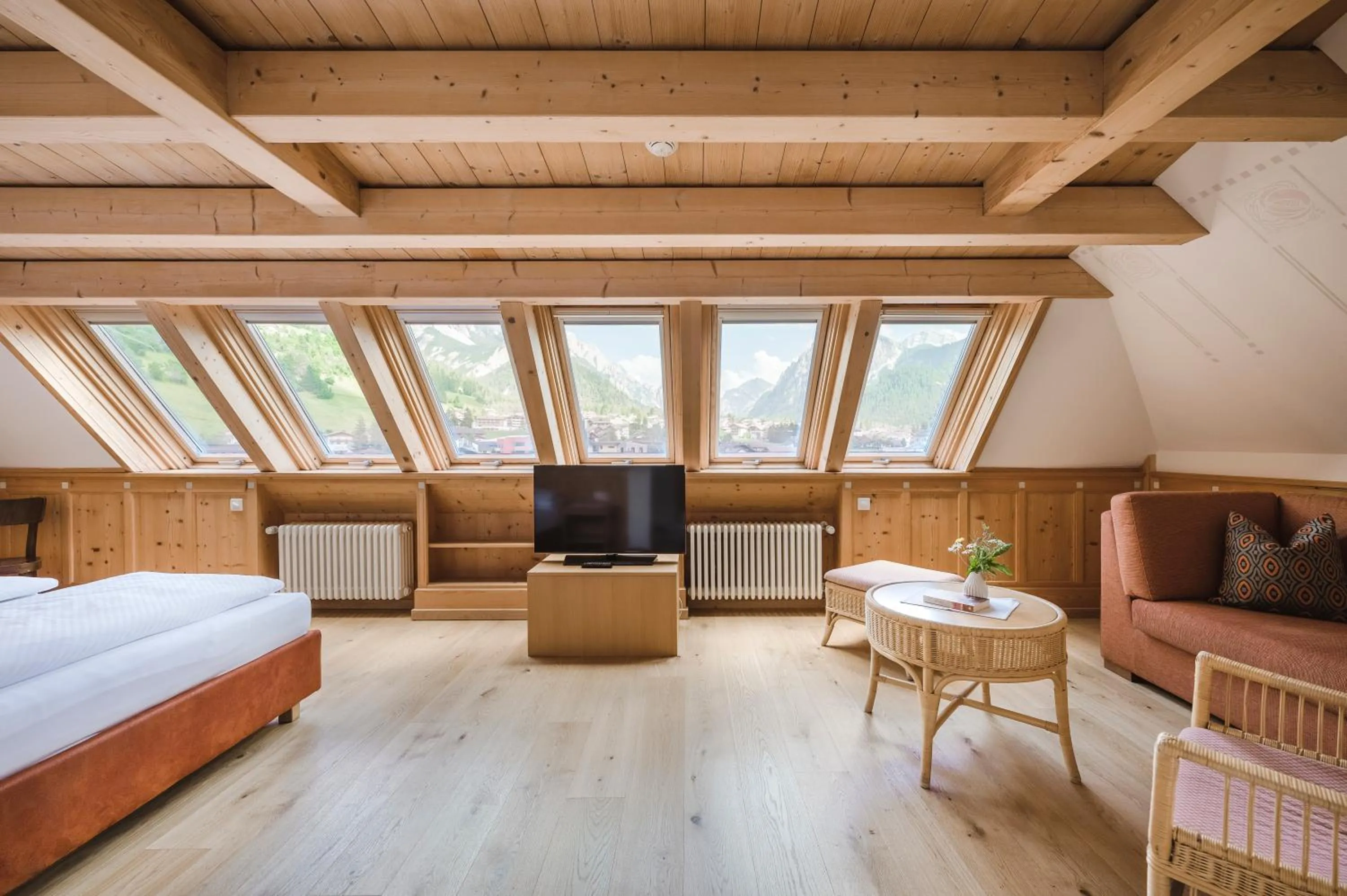 View (from property/room), Bed in Hotel Monte Sella
