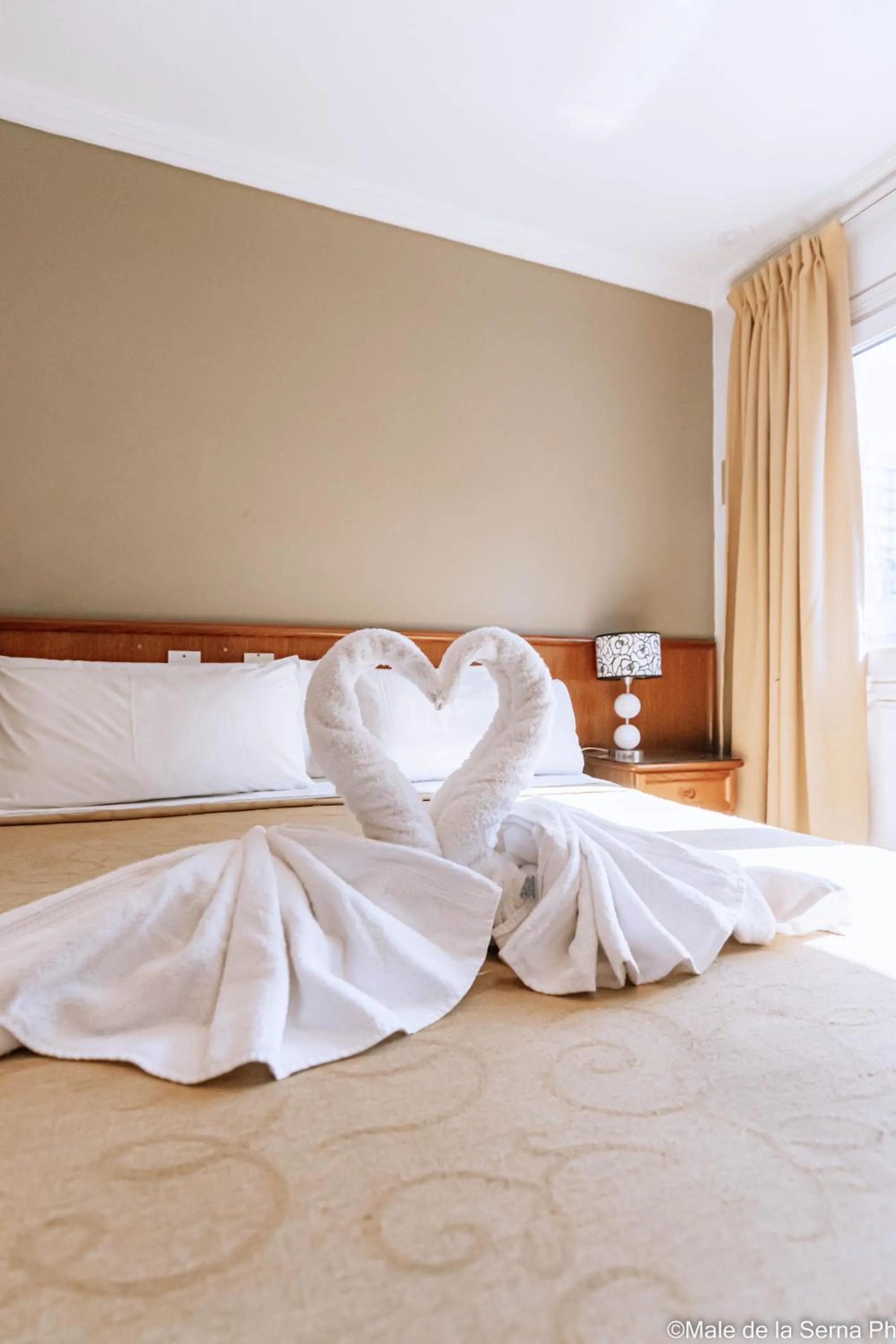 Bed in Hotel Ortegal