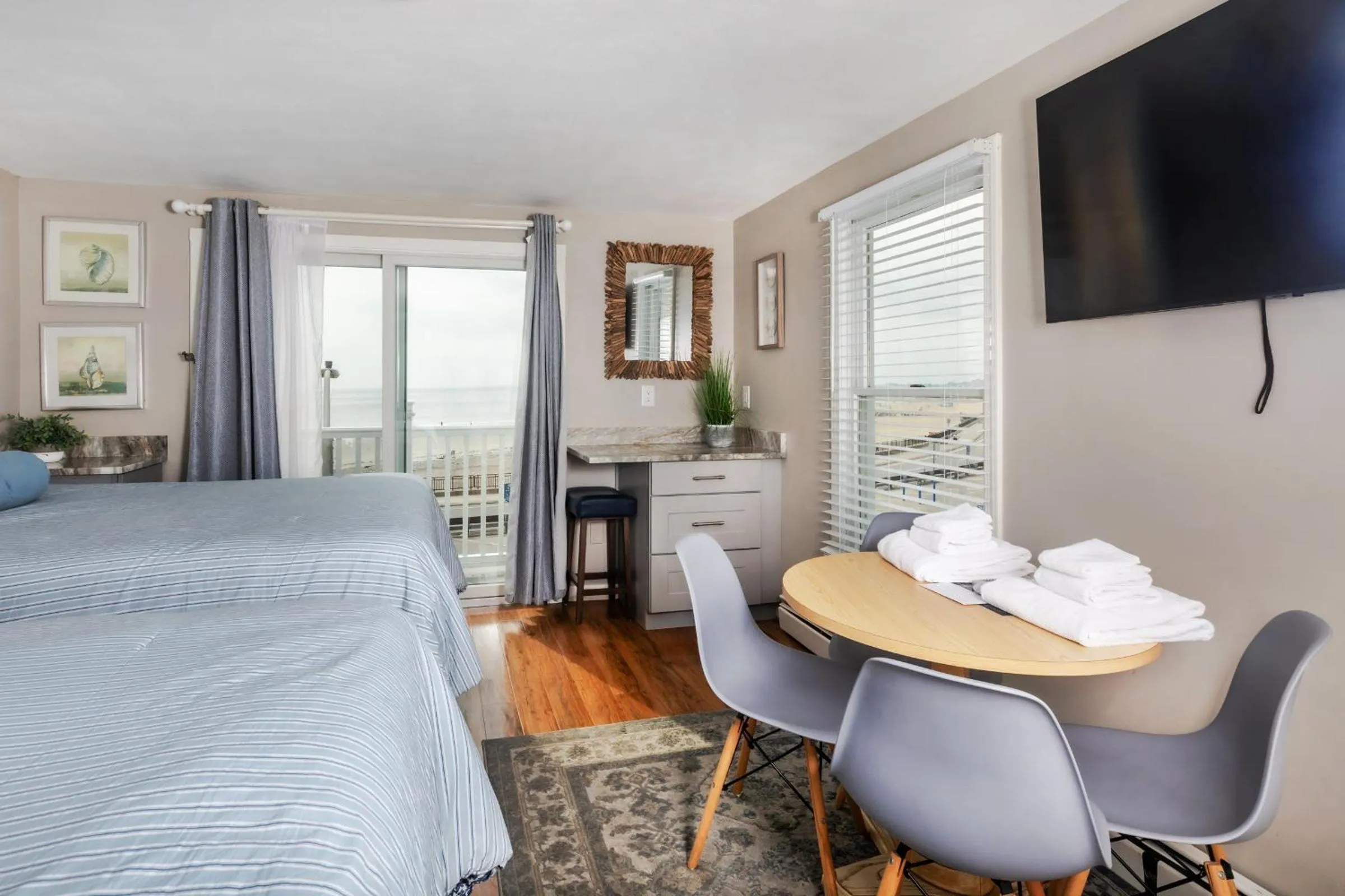 Bed in The Atlantic Motel