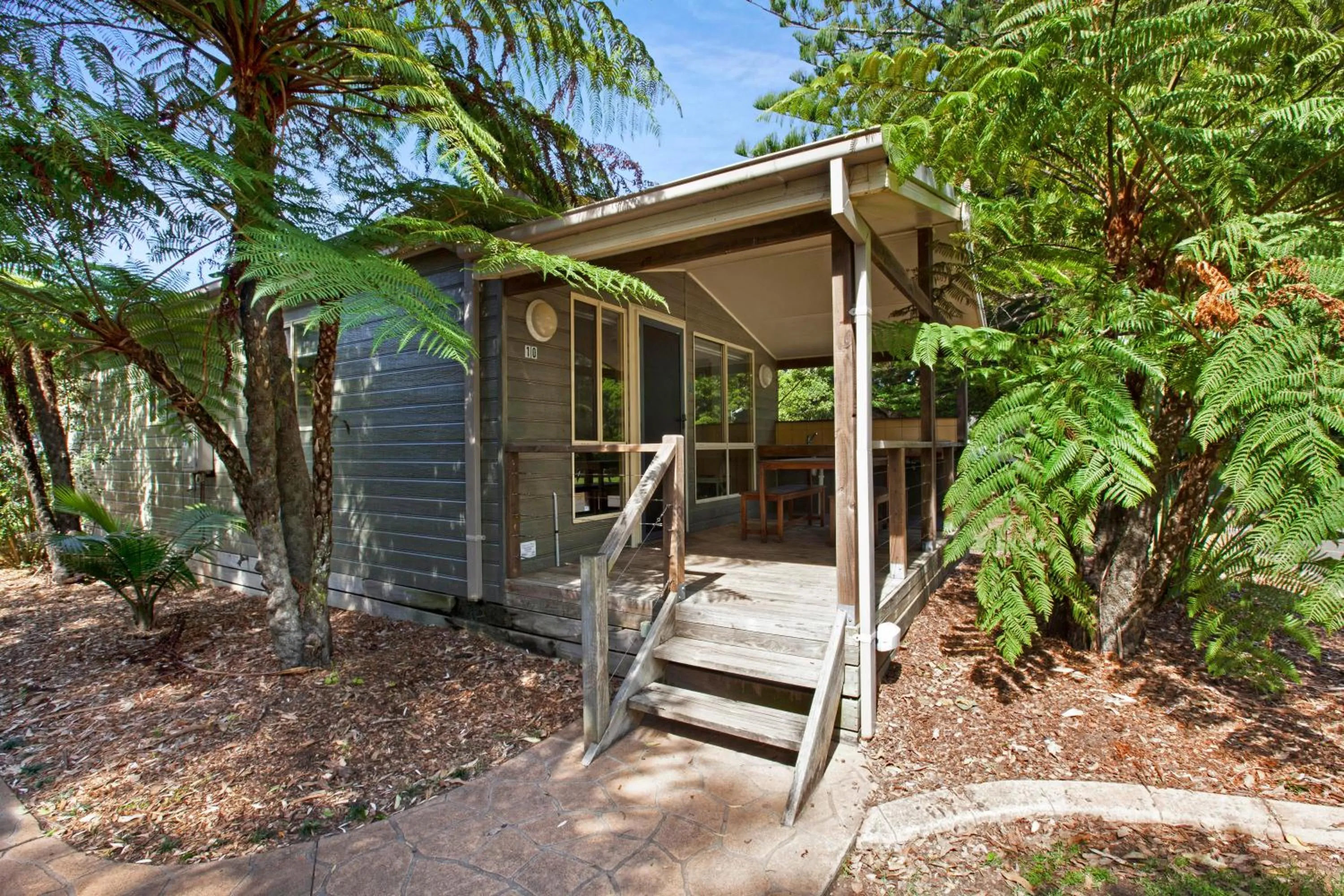 Street view in Seven Mile Beach Holiday Park