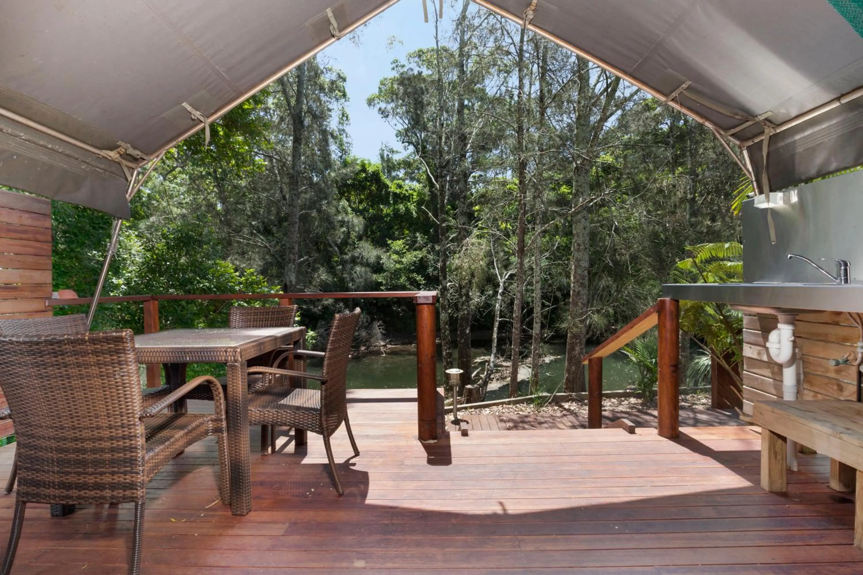 Balcony/Terrace in Seven Mile Beach Holiday Park