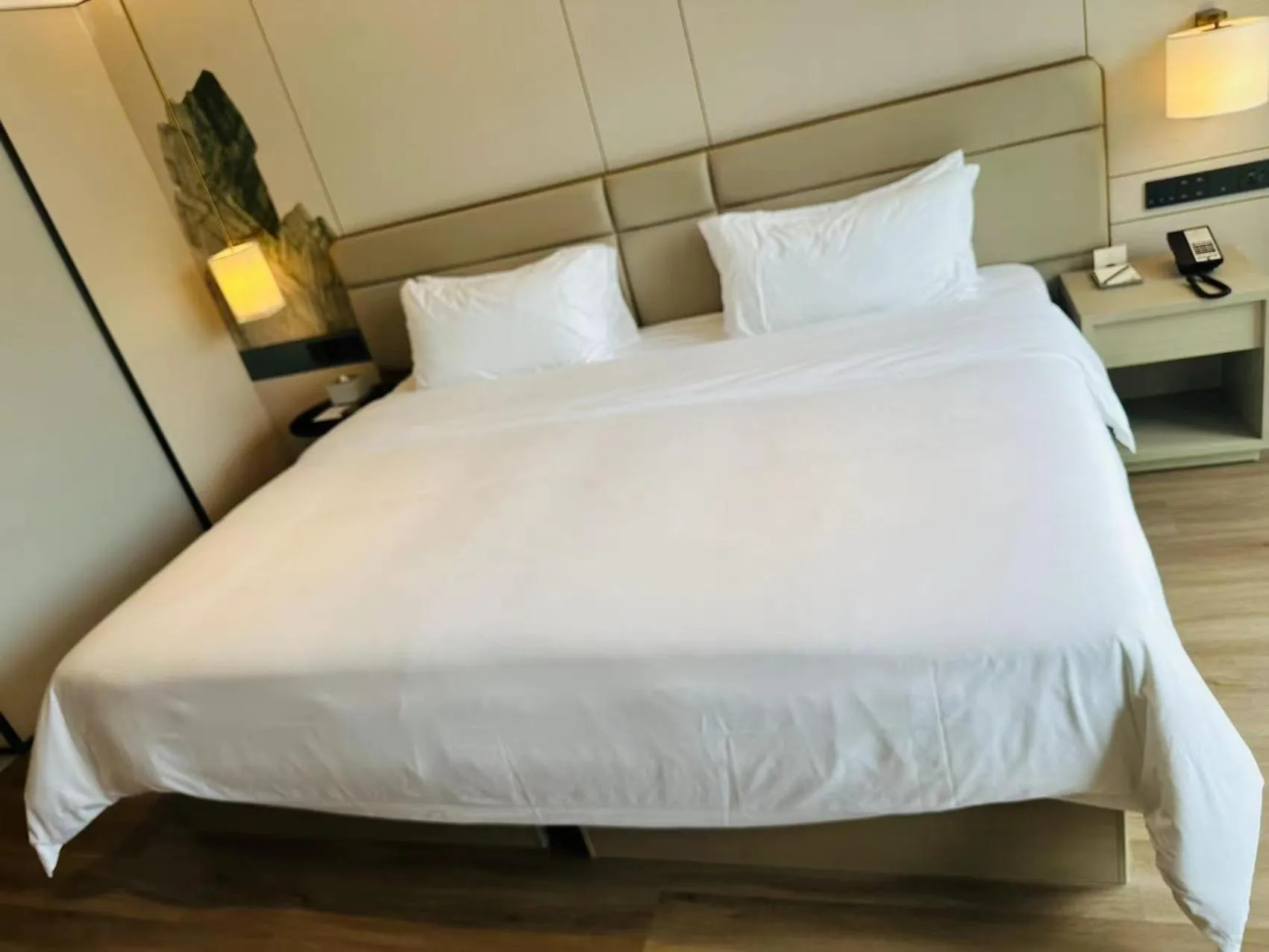 Bed in Manju Hotel Shaoxing Keqiao Wanda