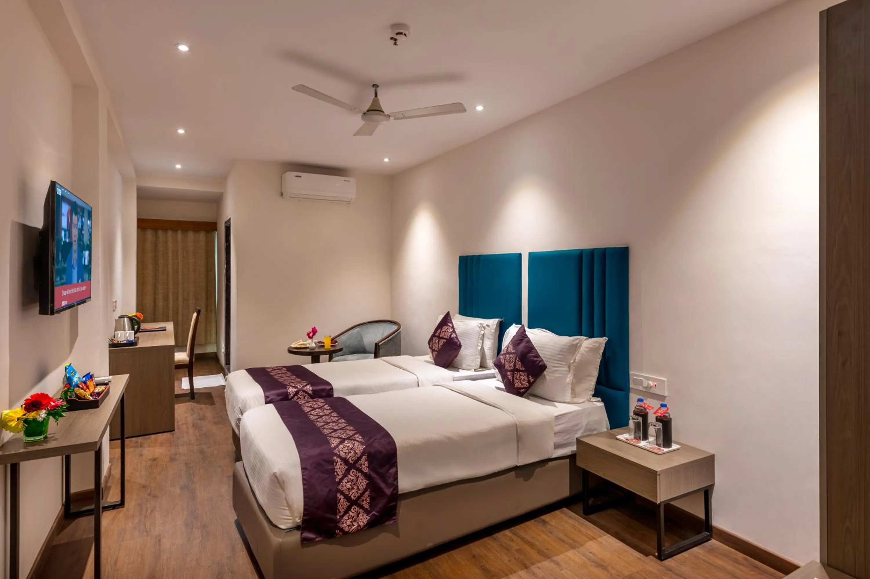 Bed in Lords Eco Inn Dahej