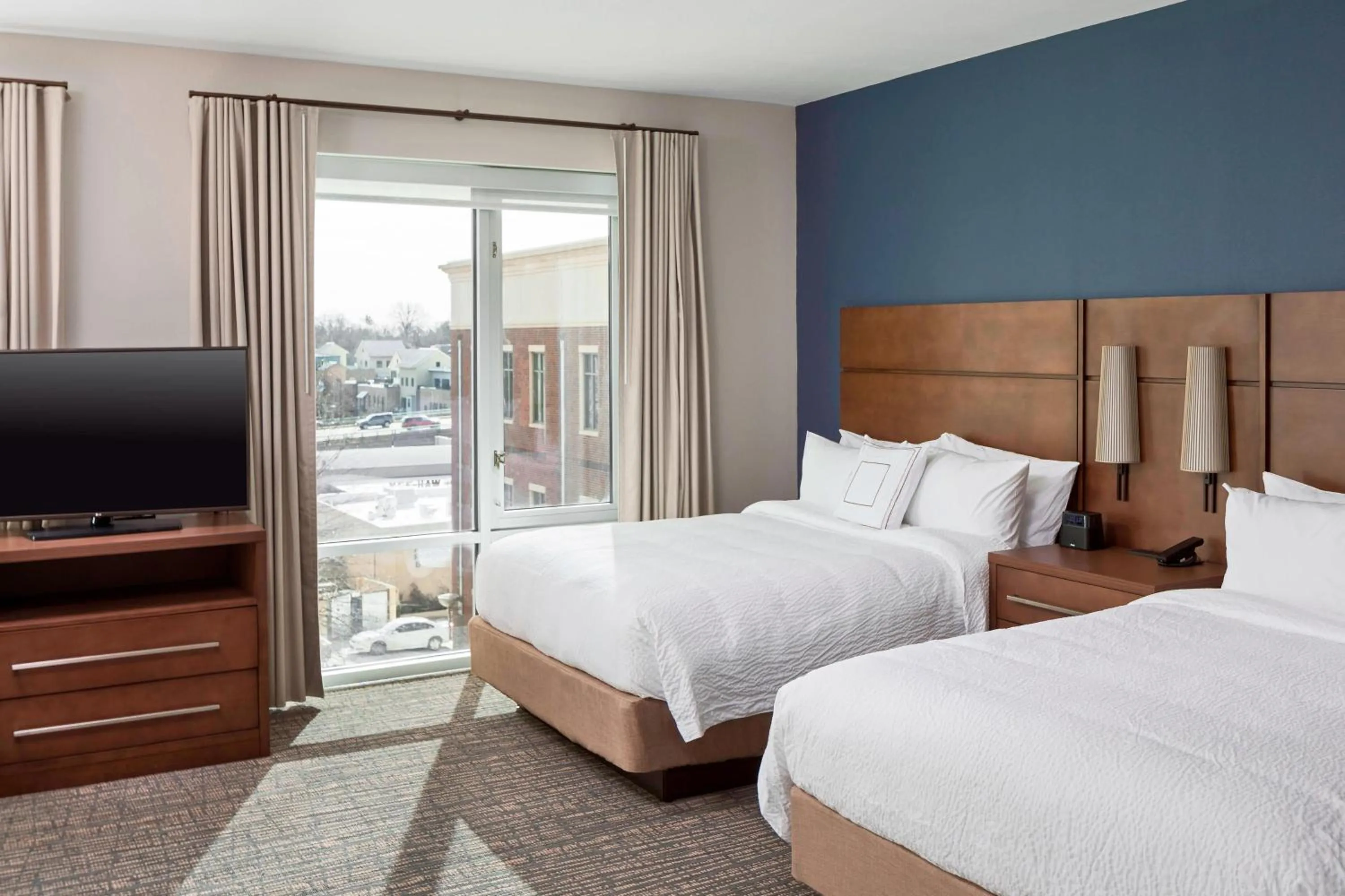 Bedroom, Bed in Residence Inn by Marriott Greenville Downtown
