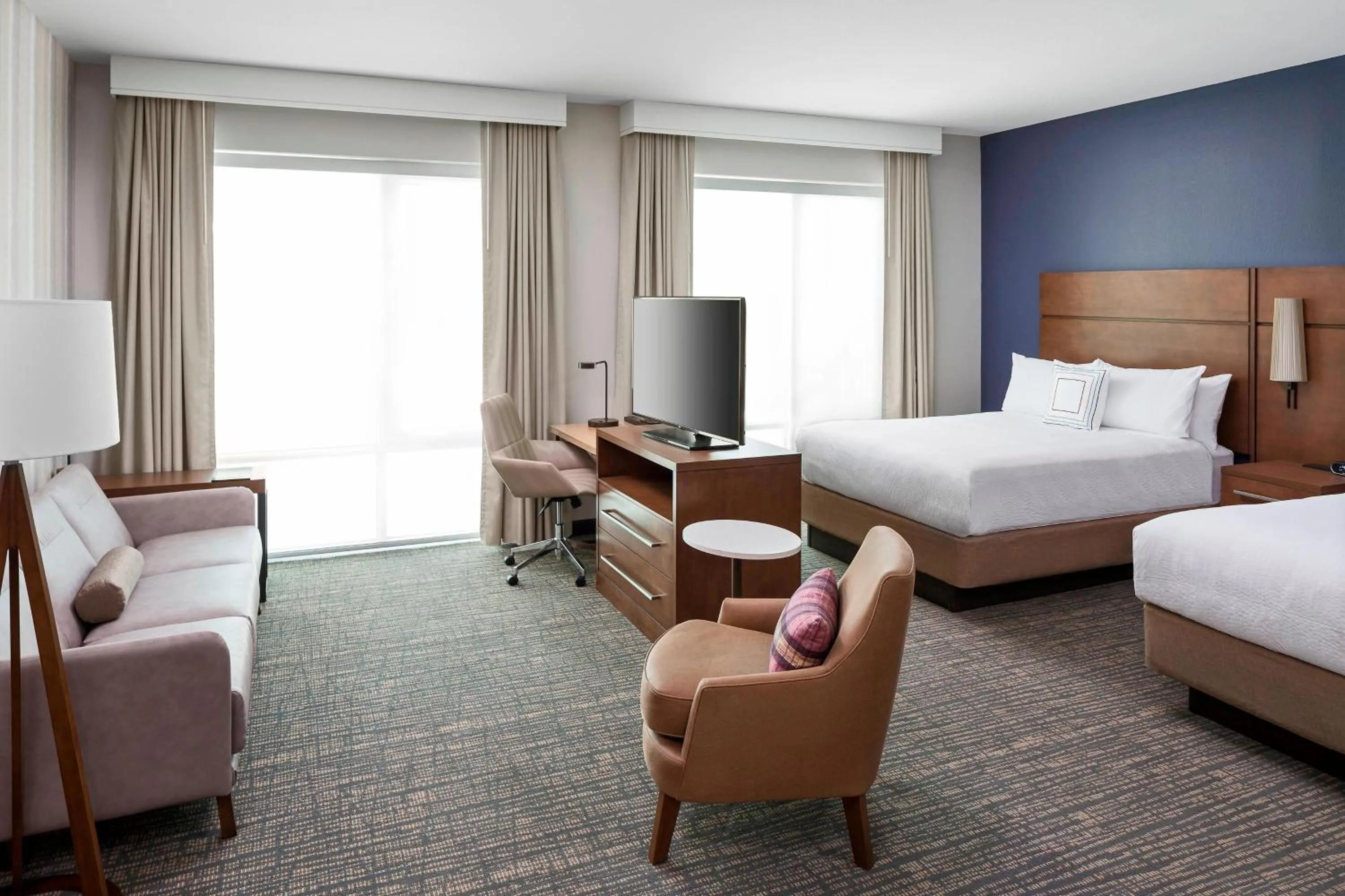 Bedroom, Bed in Residence Inn by Marriott Greenville Downtown