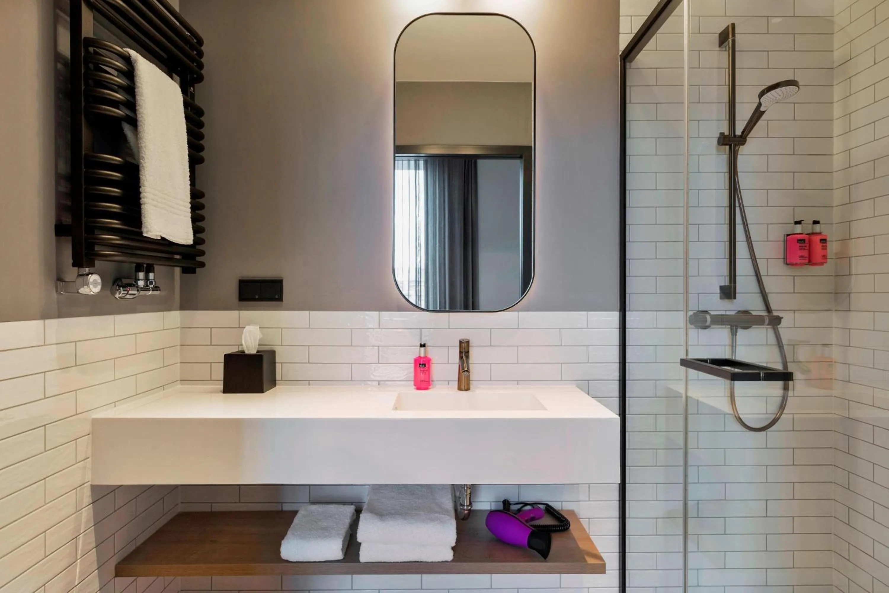 Bathroom in Moxy Warsaw Praga