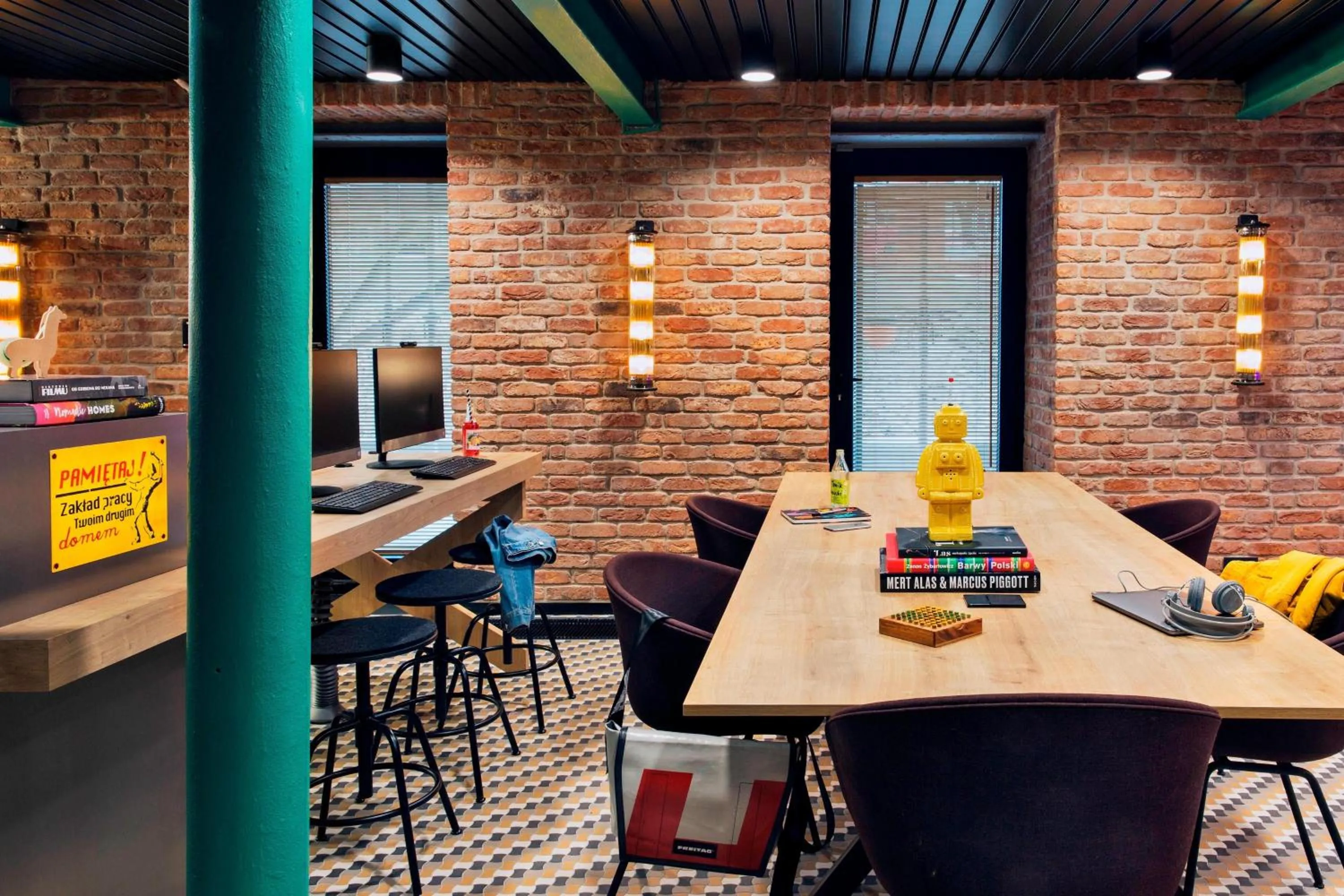 Lobby or reception in Moxy Warsaw Praga