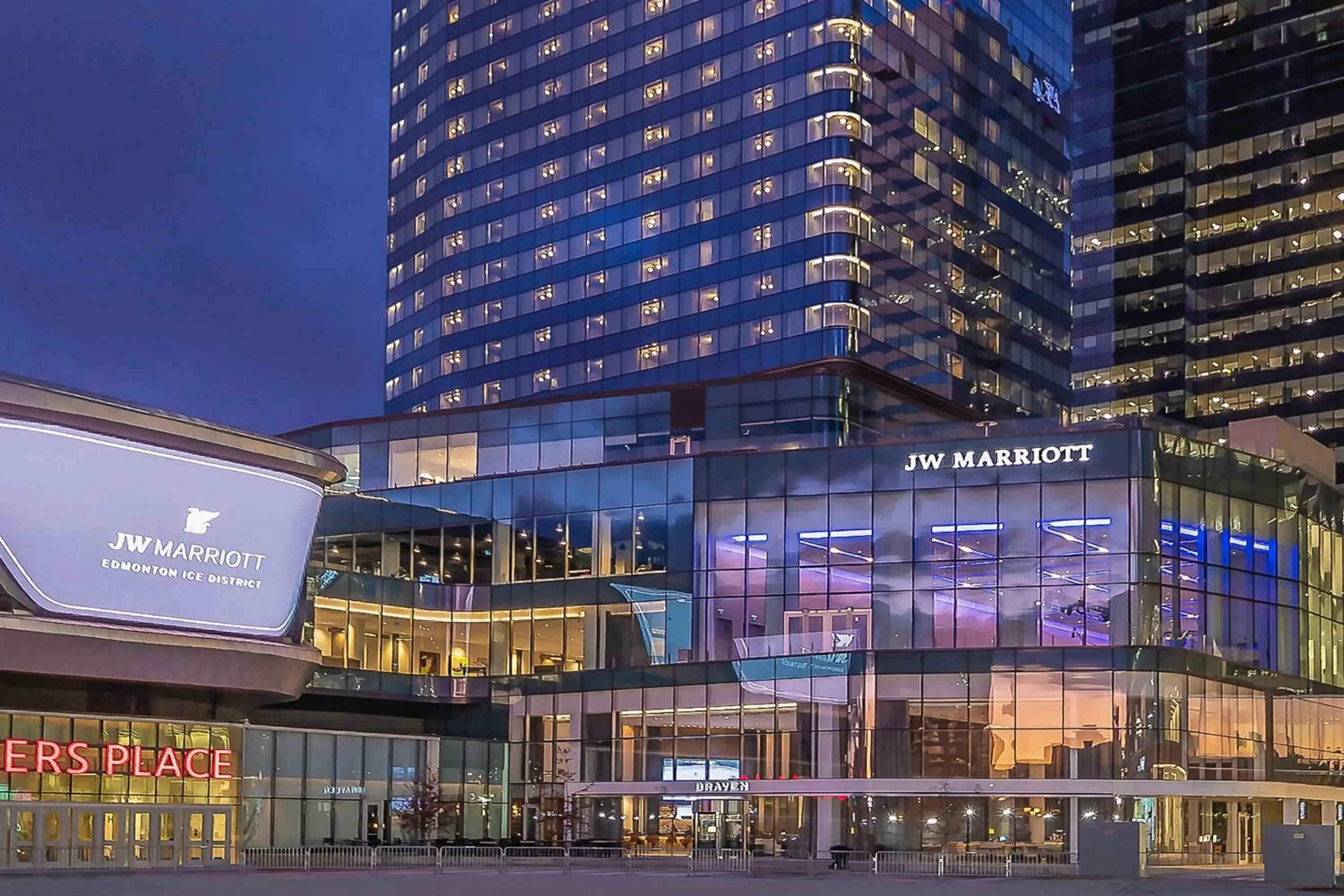 Property building in JW Marriott Edmonton ICE District