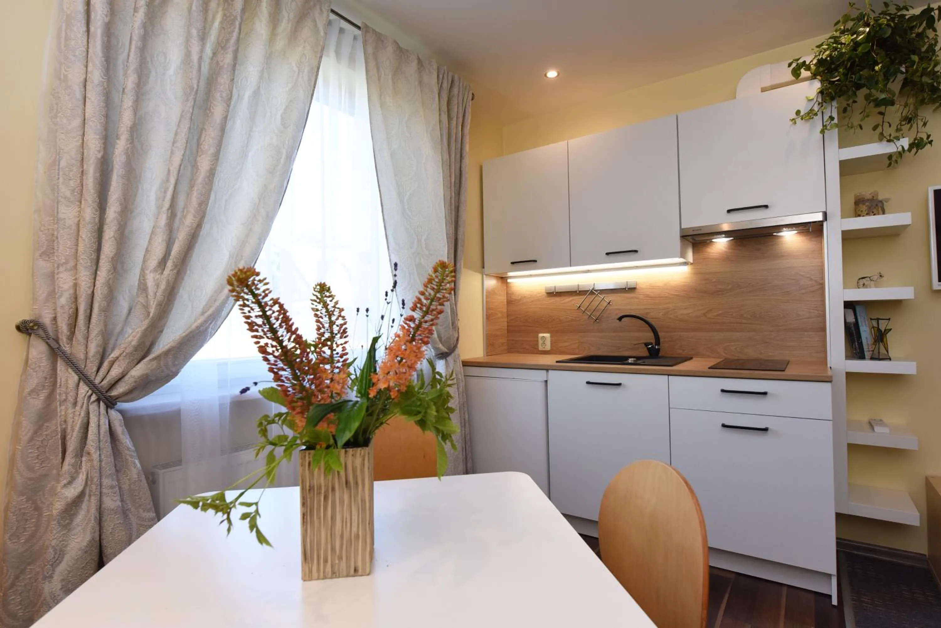 Kitchen or kitchenette in Vila Gilė