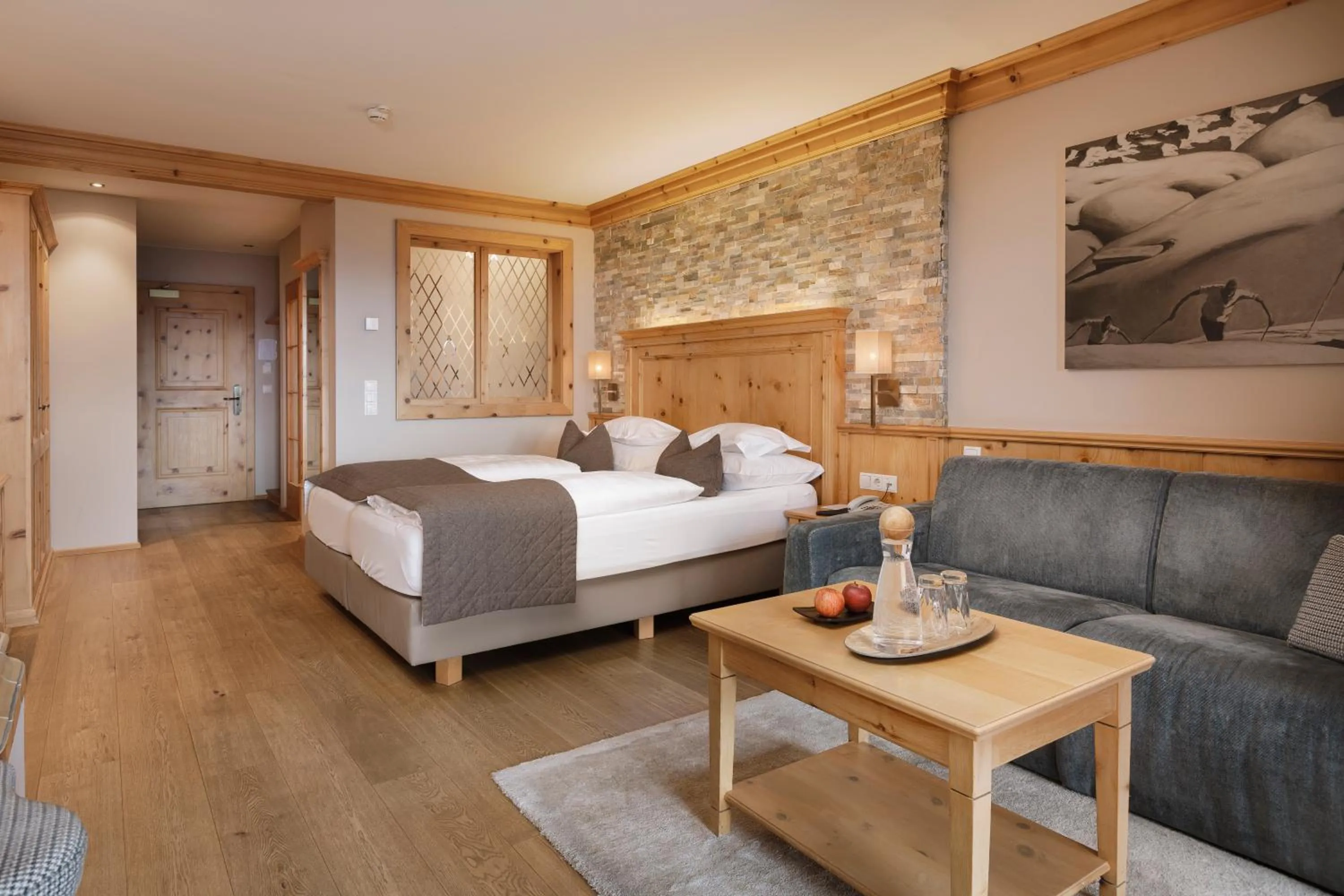 Bedroom, Bed in Chalet Mirabell
