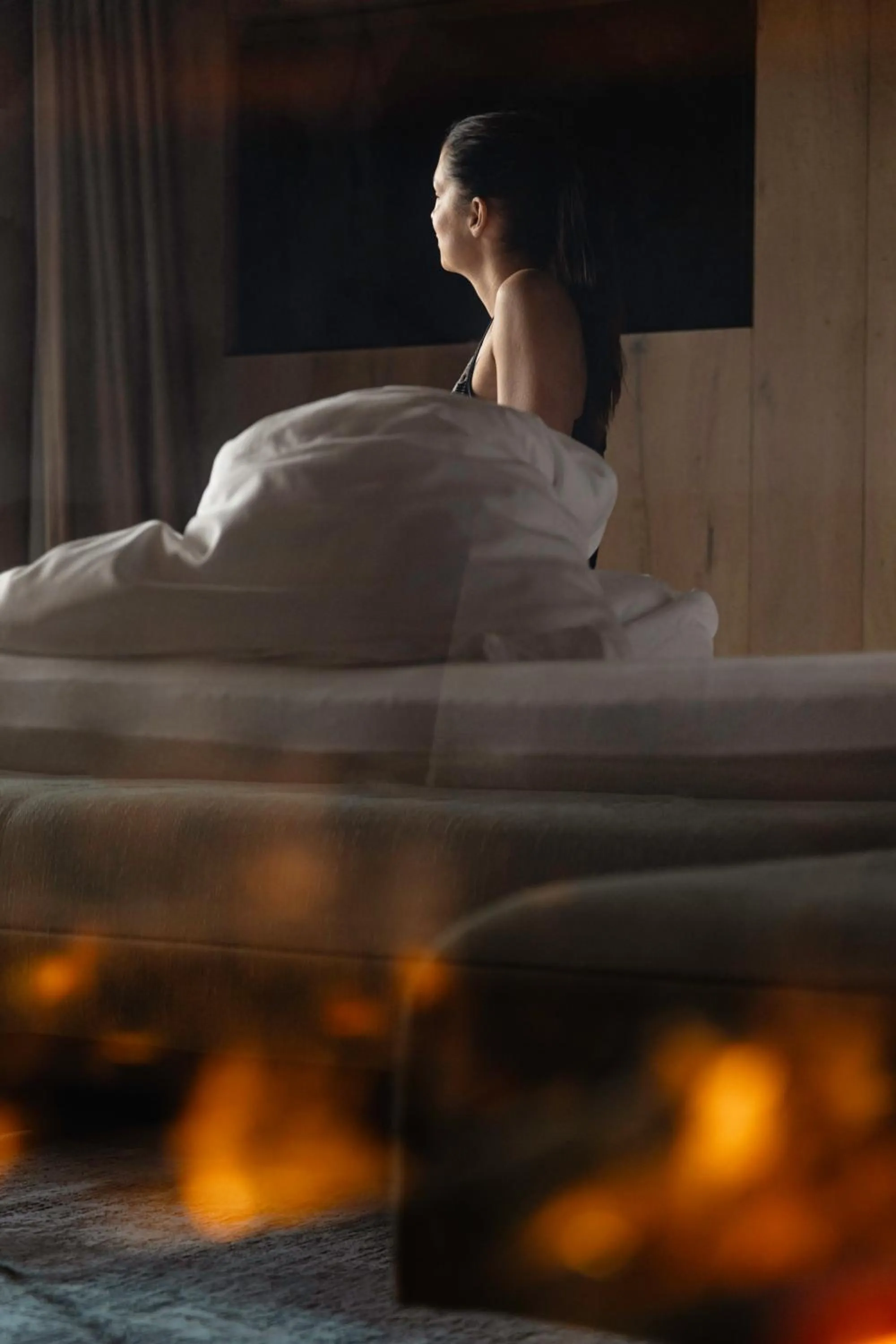 Bedroom, Bed in Chalet Mirabell