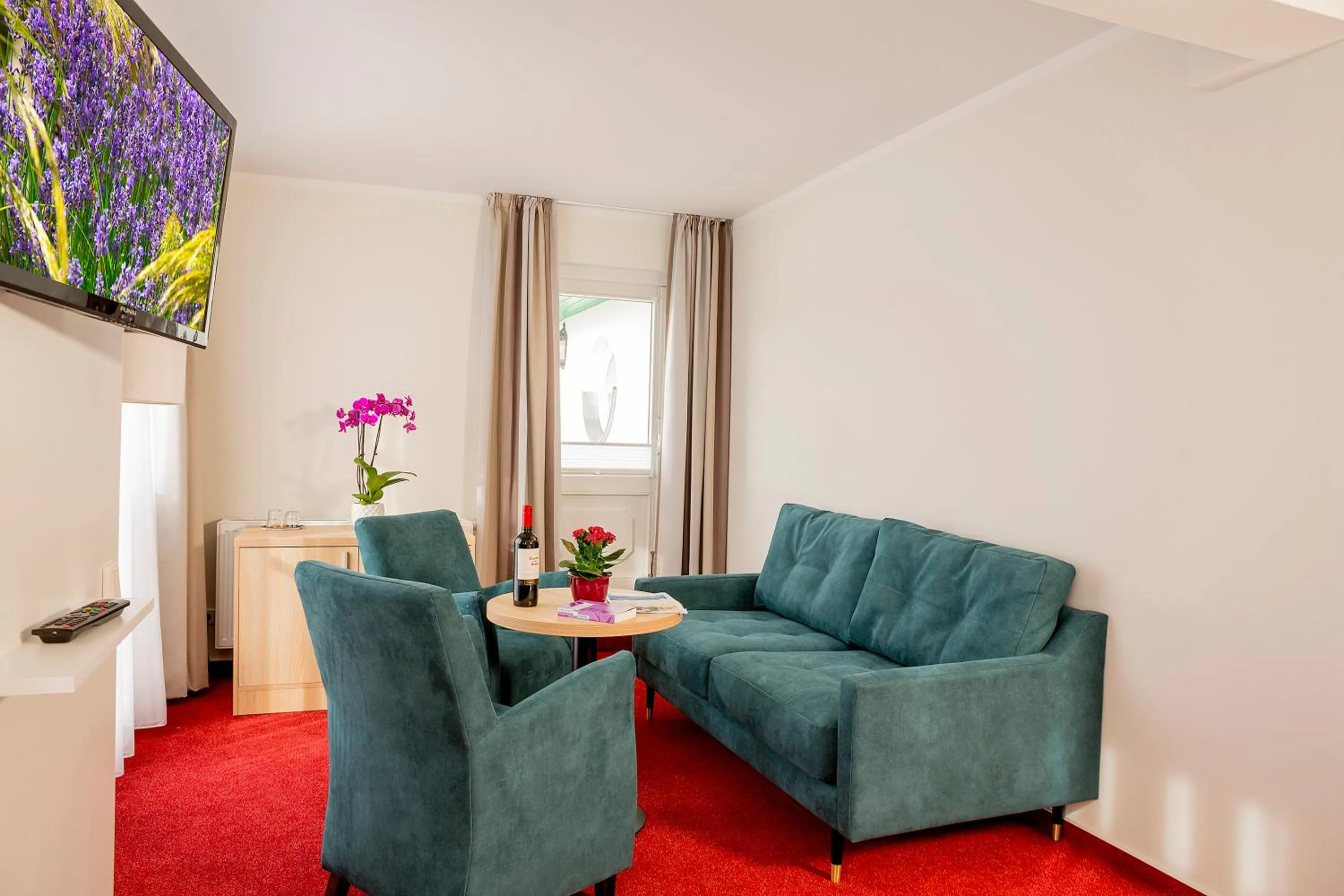 Seating area in Garni Eden Hotels