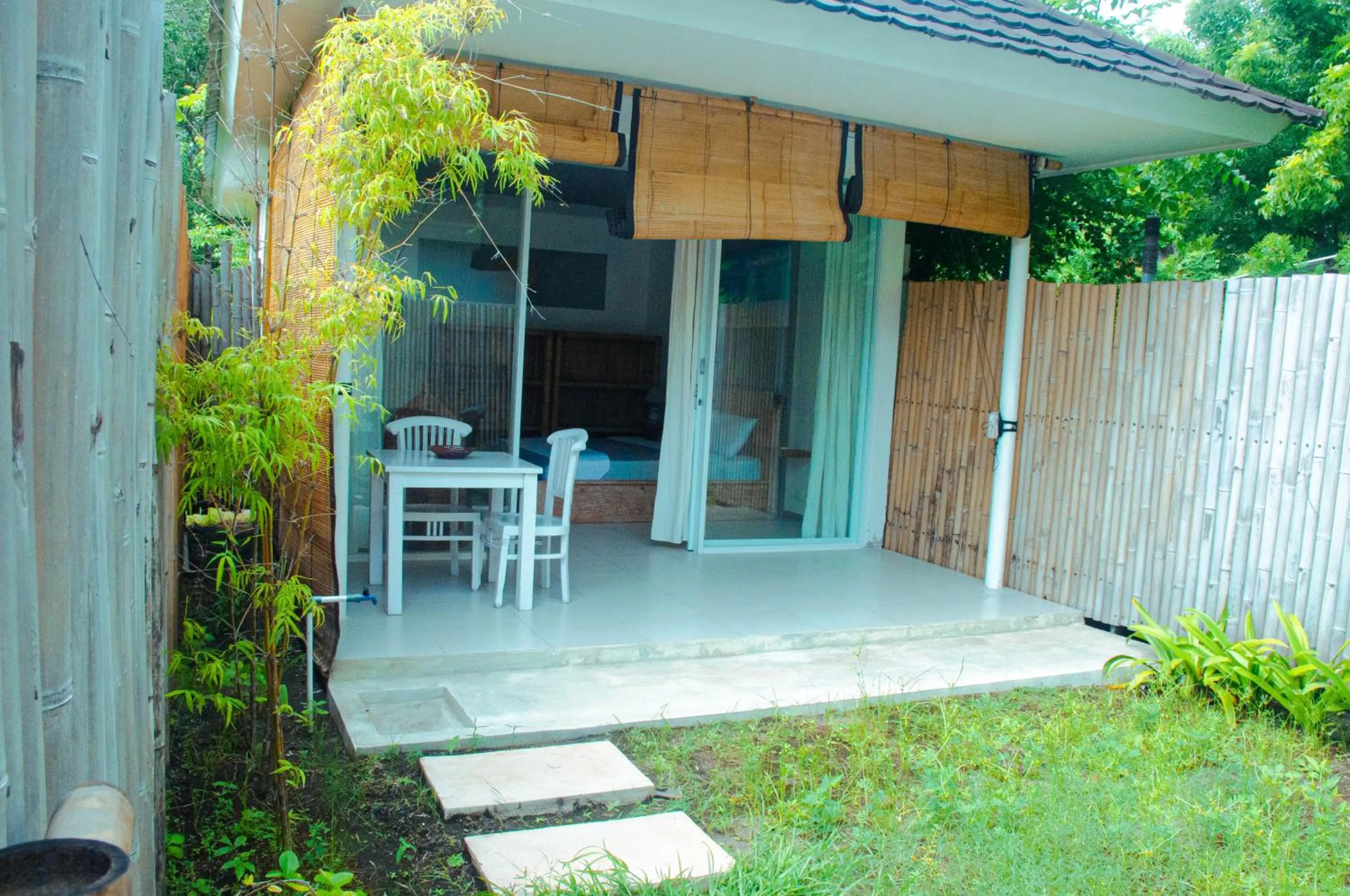 Patio in Villa Samalas Resort and Restaurant