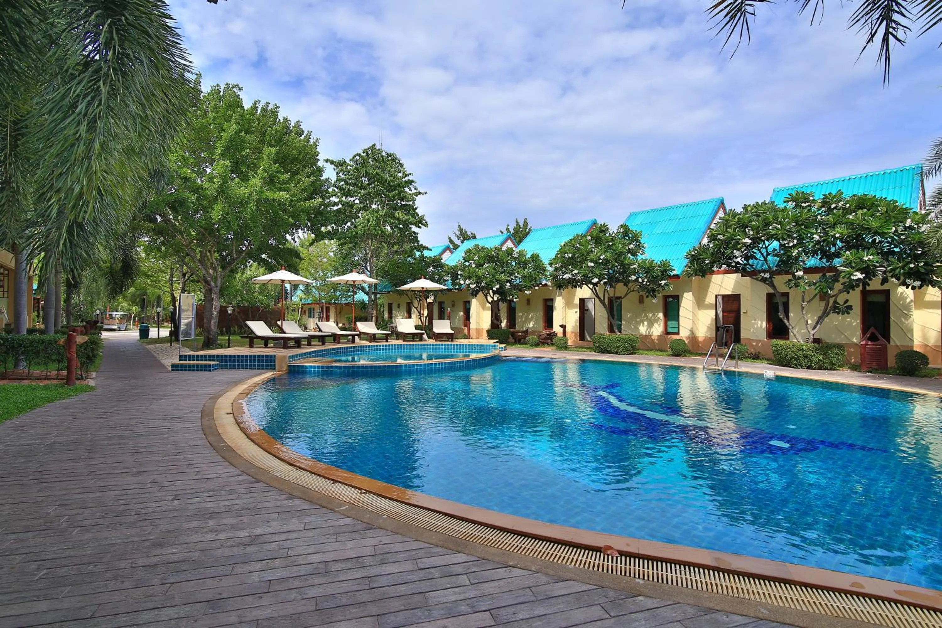 Swimming pool in The Green Beach Resort