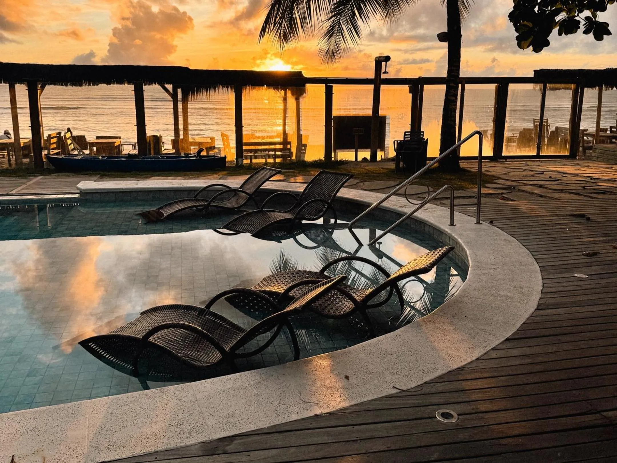 Swimming pool in Carambola Hotel