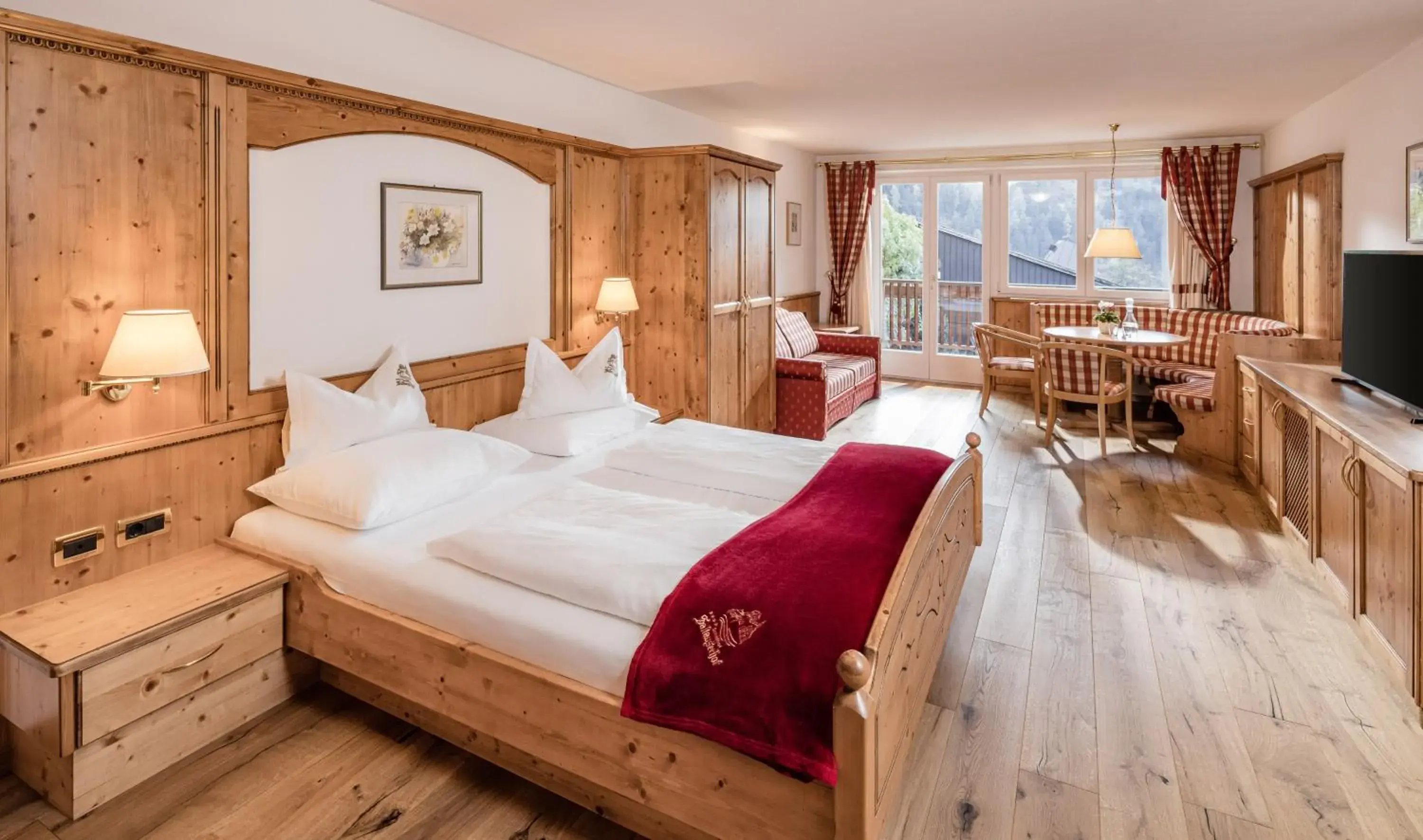 Deluxe Double Room with Balcony - single occupancy in Hotel Saltauserhof Deluxe Double Room with Balcony - single occupancy in Hotel Saltauserhof