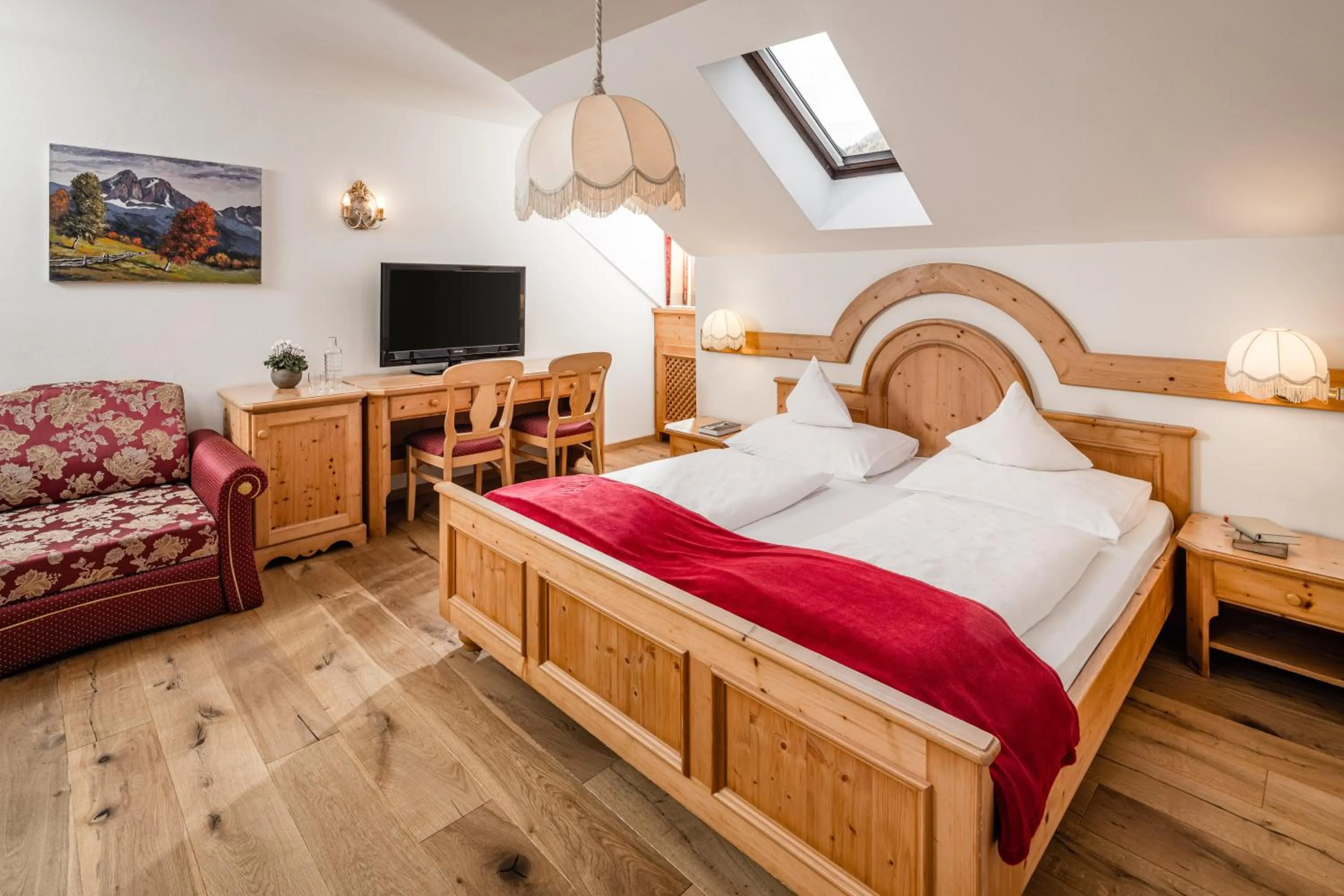 Photo of the whole room, Bed in Hotel Saltauserhof