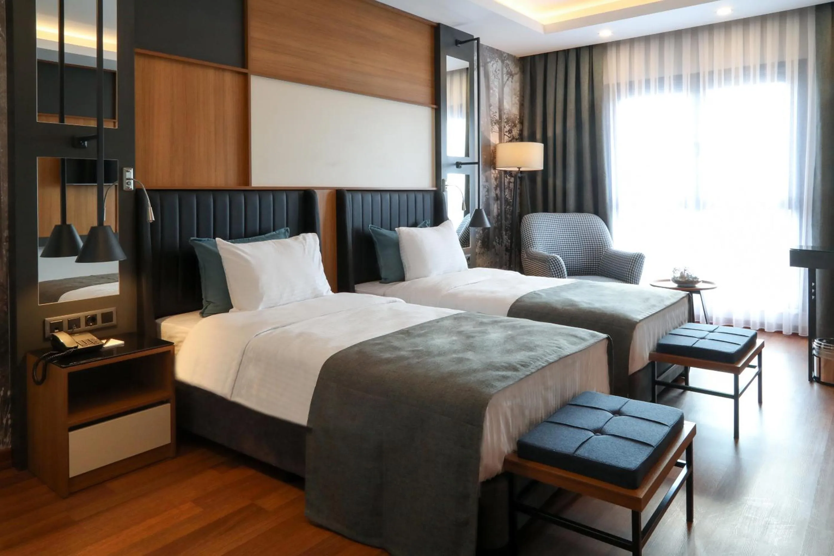 Bed in Expoist Hotel