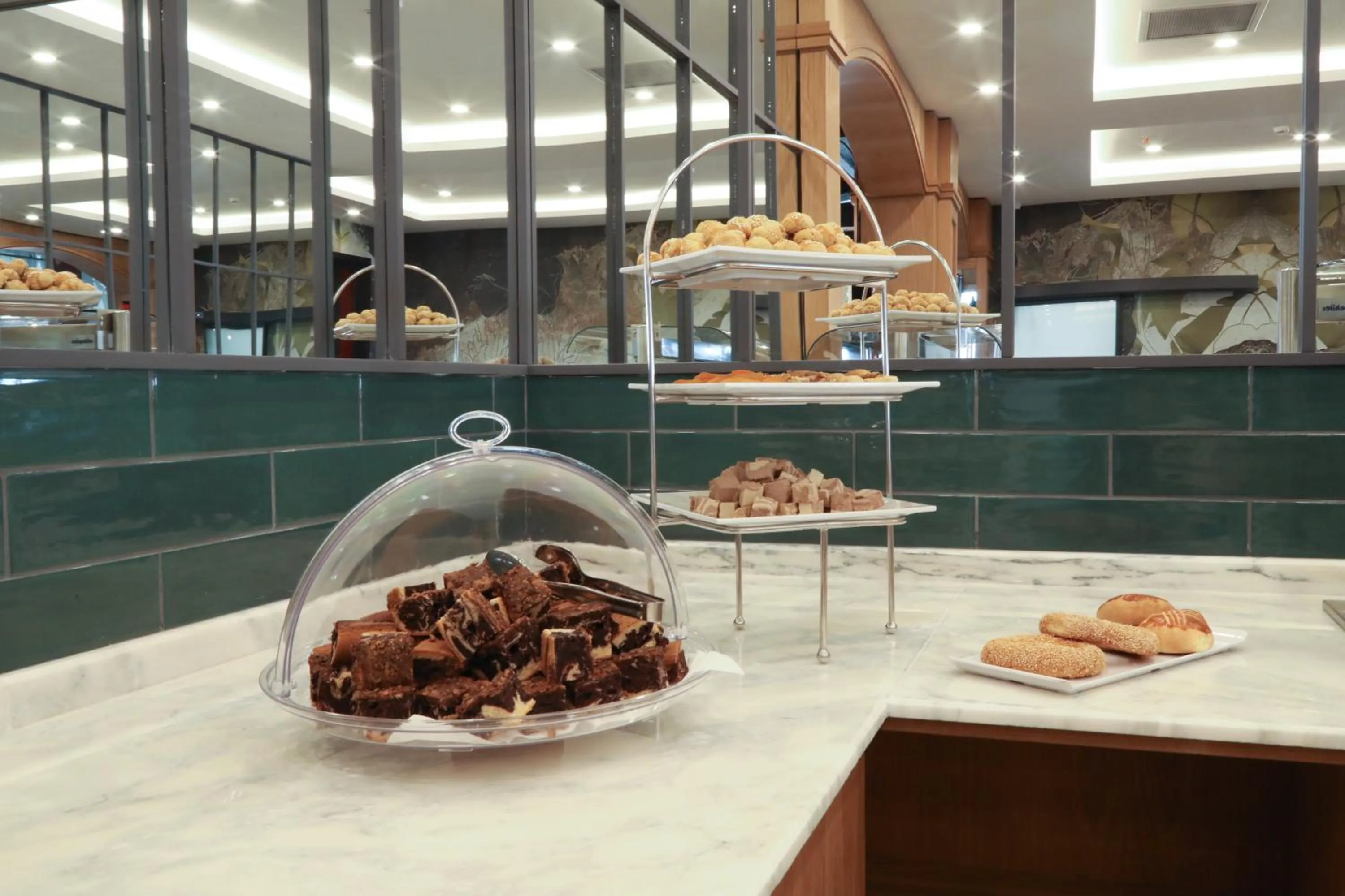 Buffet breakfast in Expoist Hotel