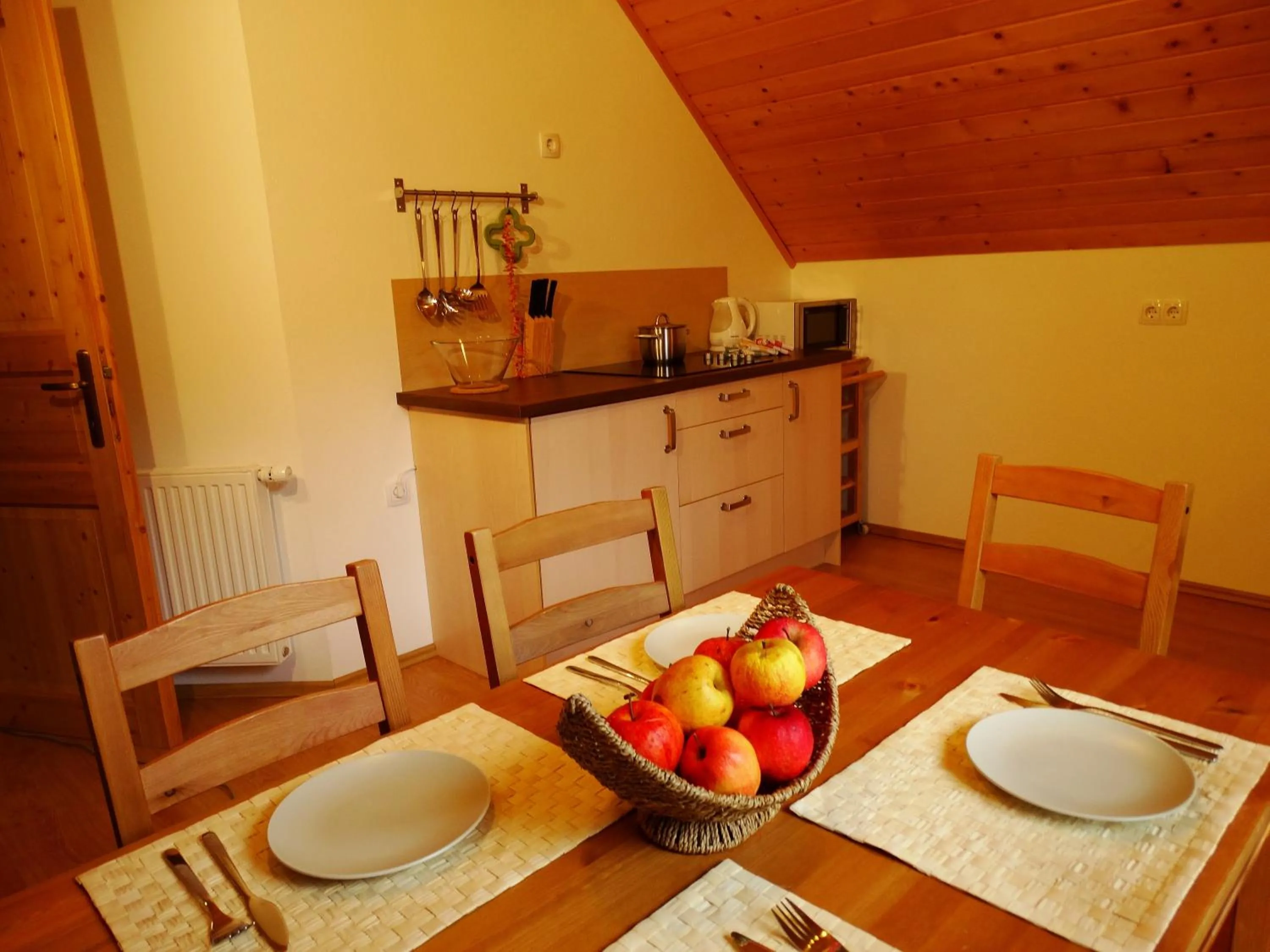 Kitchen or kitchenette in Tourist Farm "Pri Biscu"