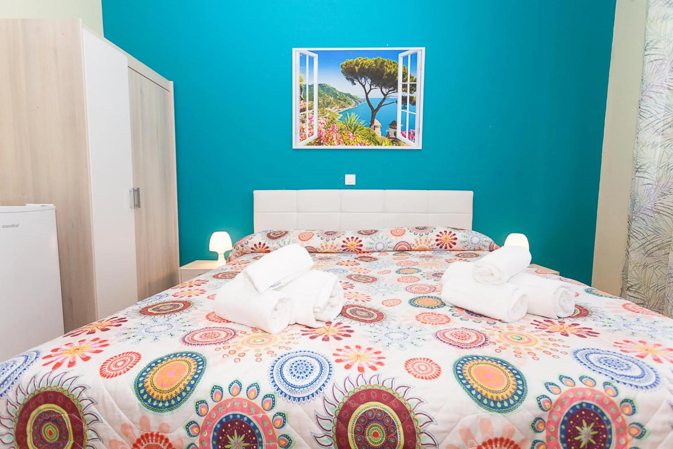 Bed in Hotel Romantik & Depandance