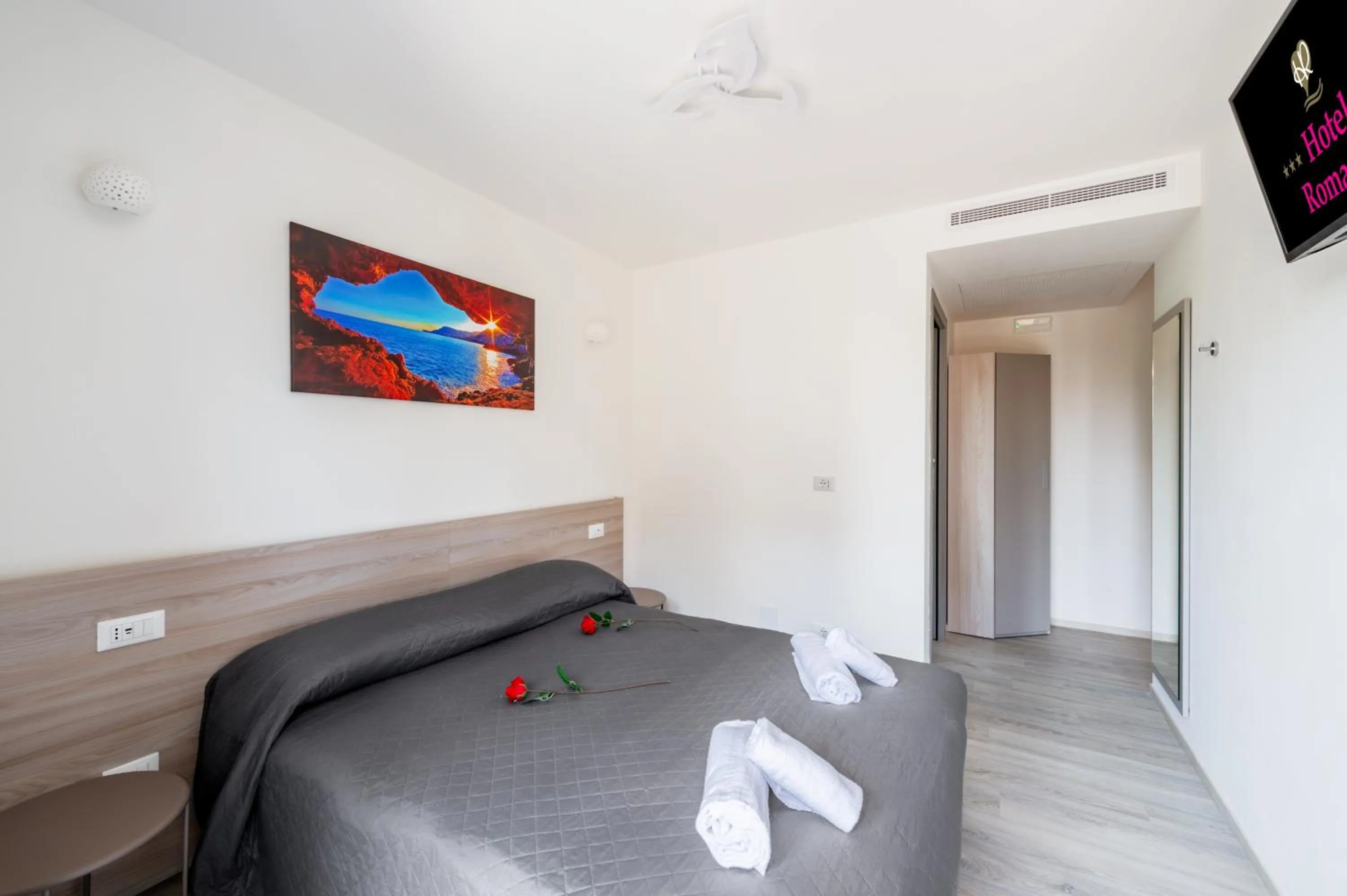 Bed in Hotel Romantik & Depandance