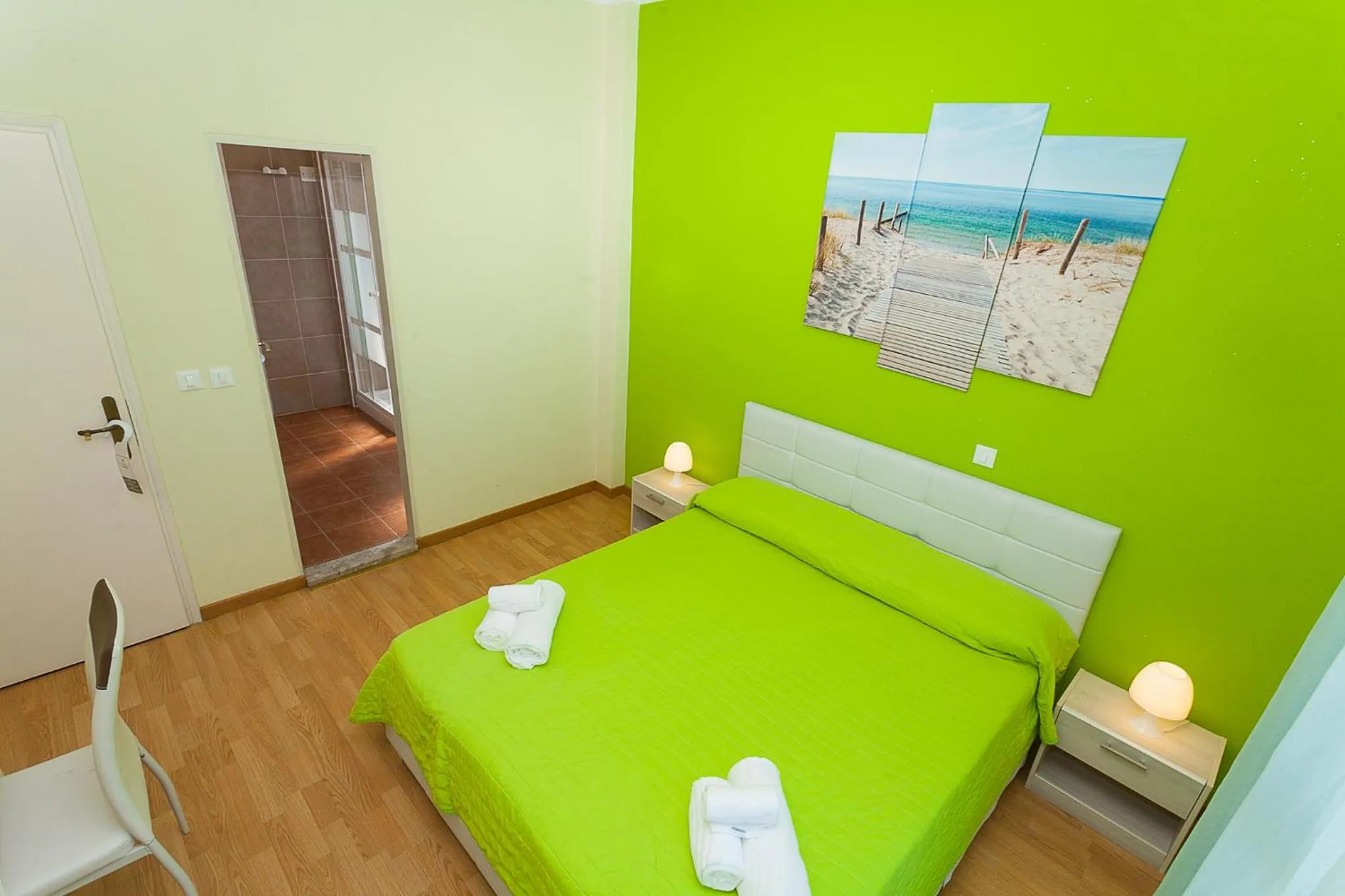 Bed in Hotel Romantik & Depandance