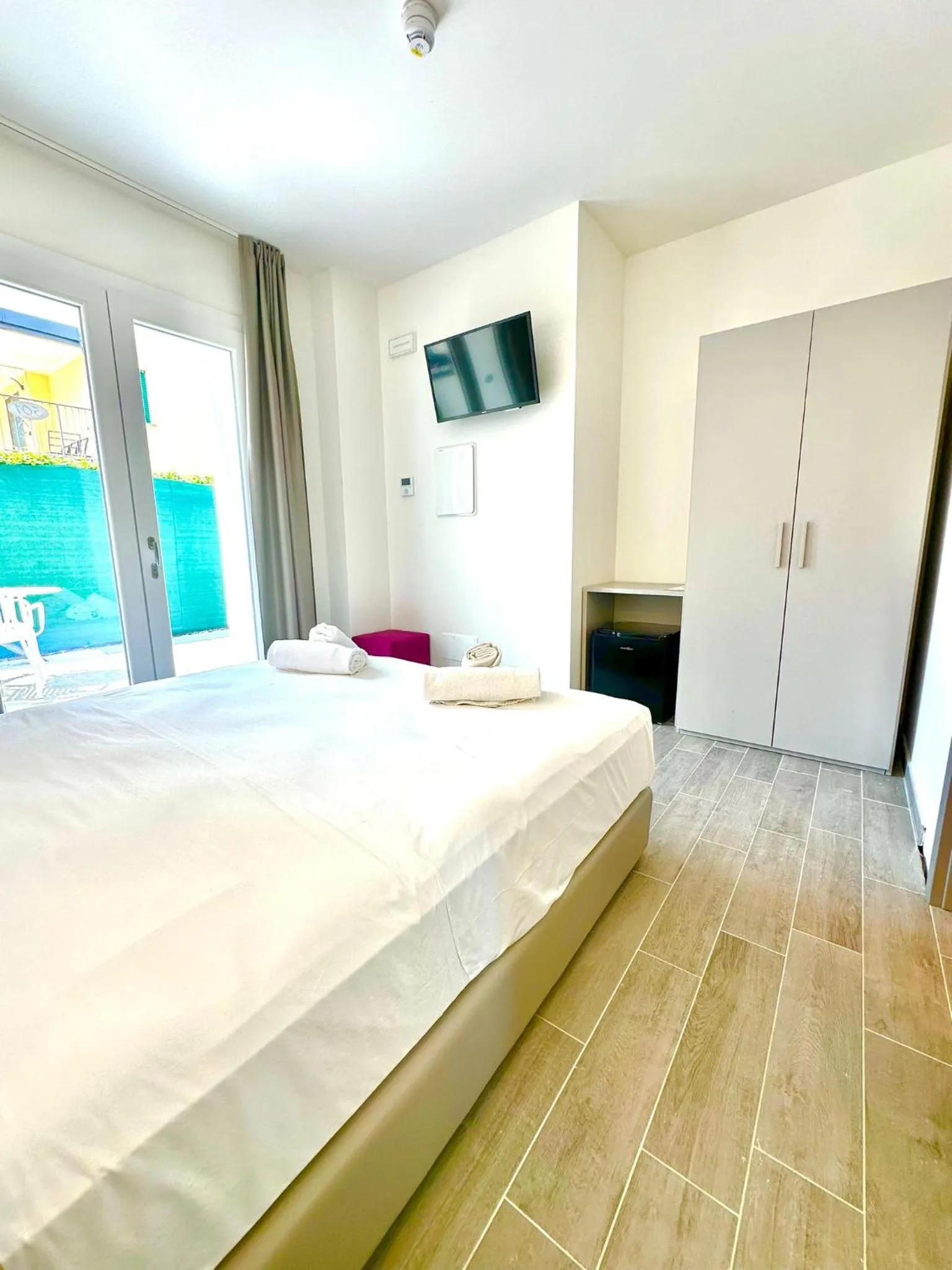 Bed in Hotel Romantik & Depandance