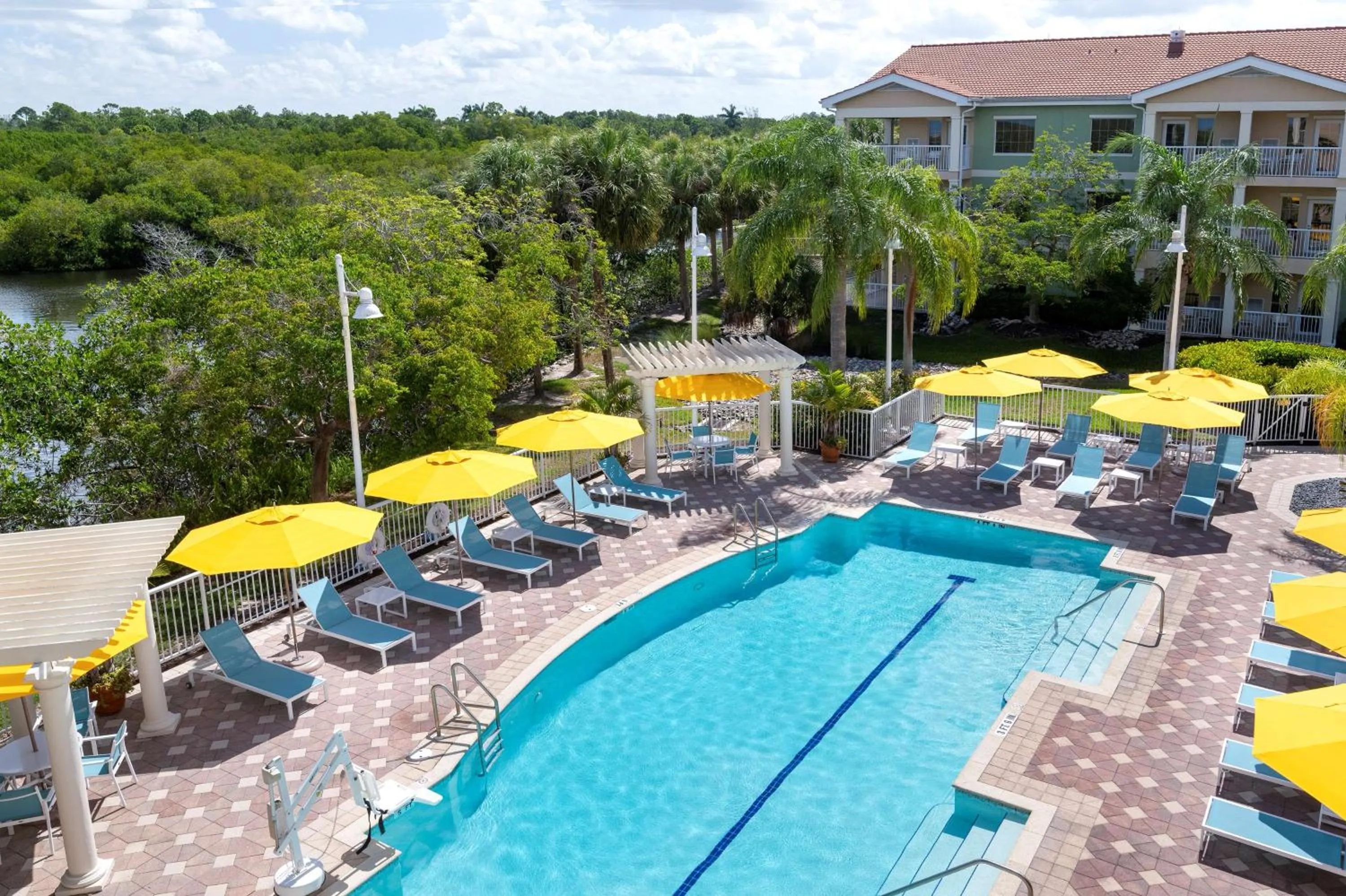 Pool view in DoubleTree Suites by Hilton Naples