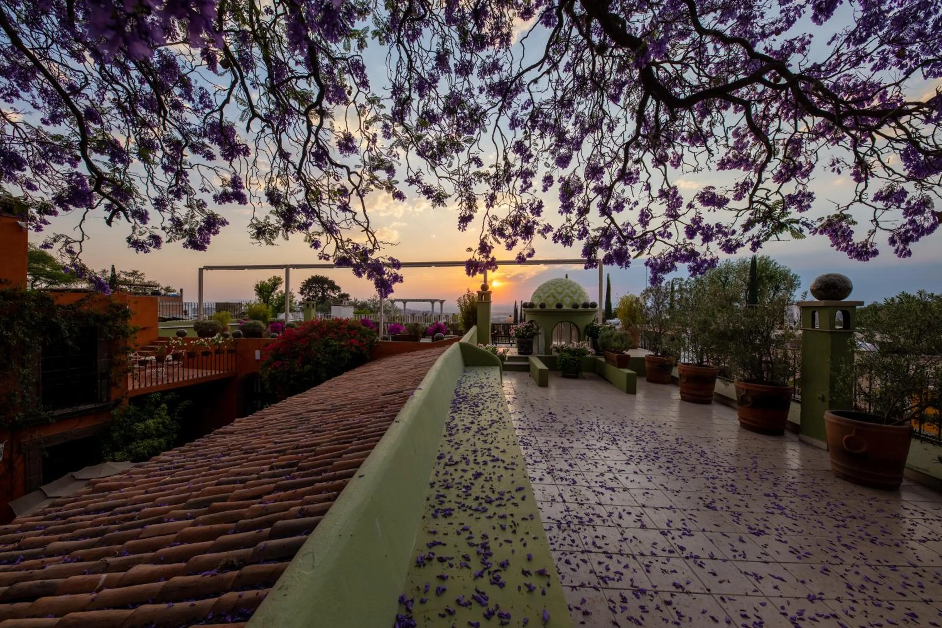 Sunset in Casa Schuck Boutique Hotel