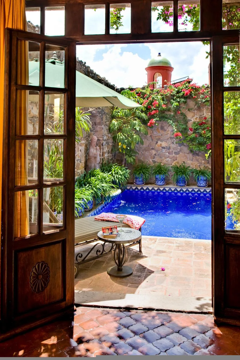 Pool view in Casa Schuck Boutique Hotel