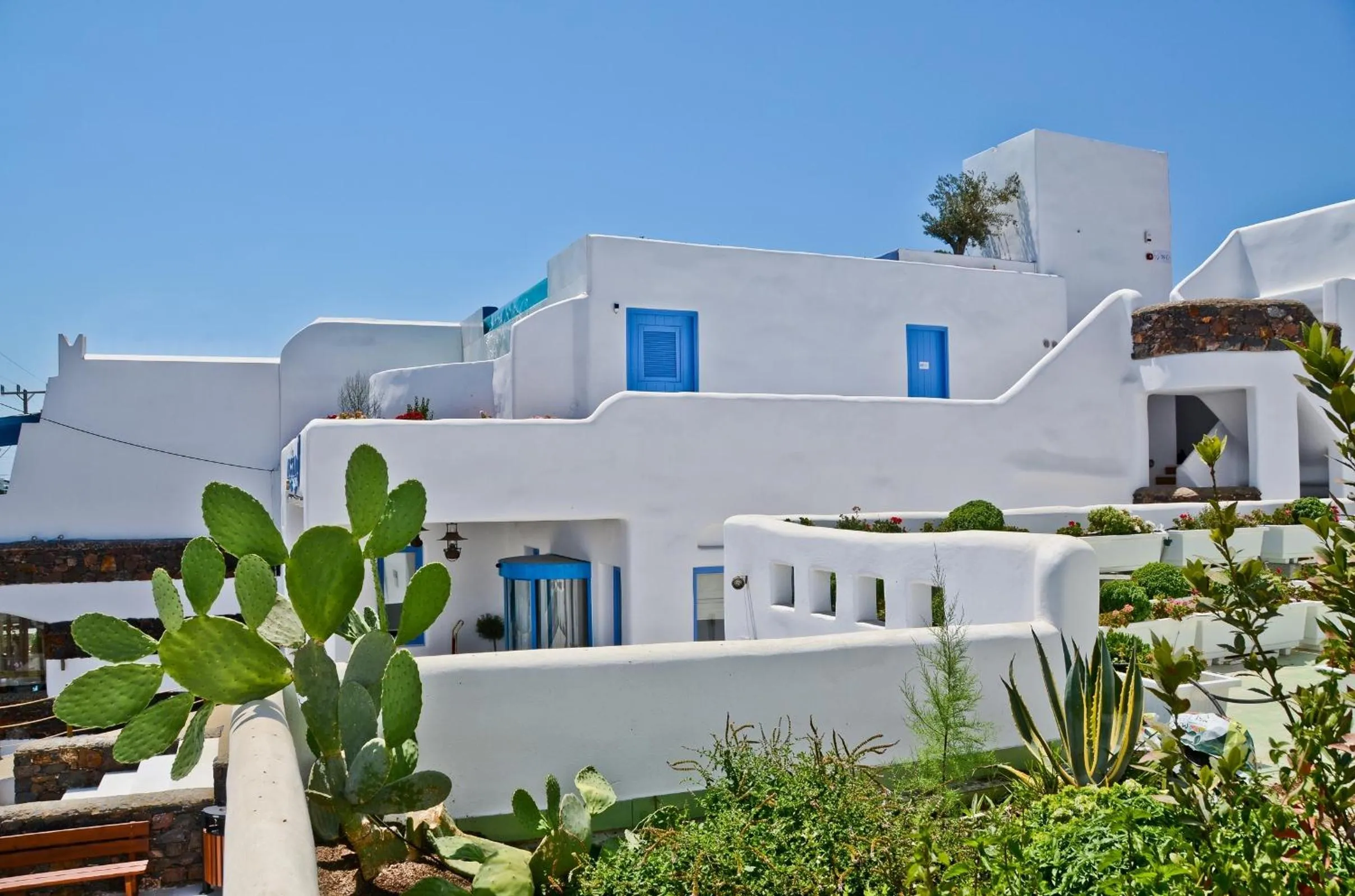 Facade/entrance in Naxos Island Hotel
