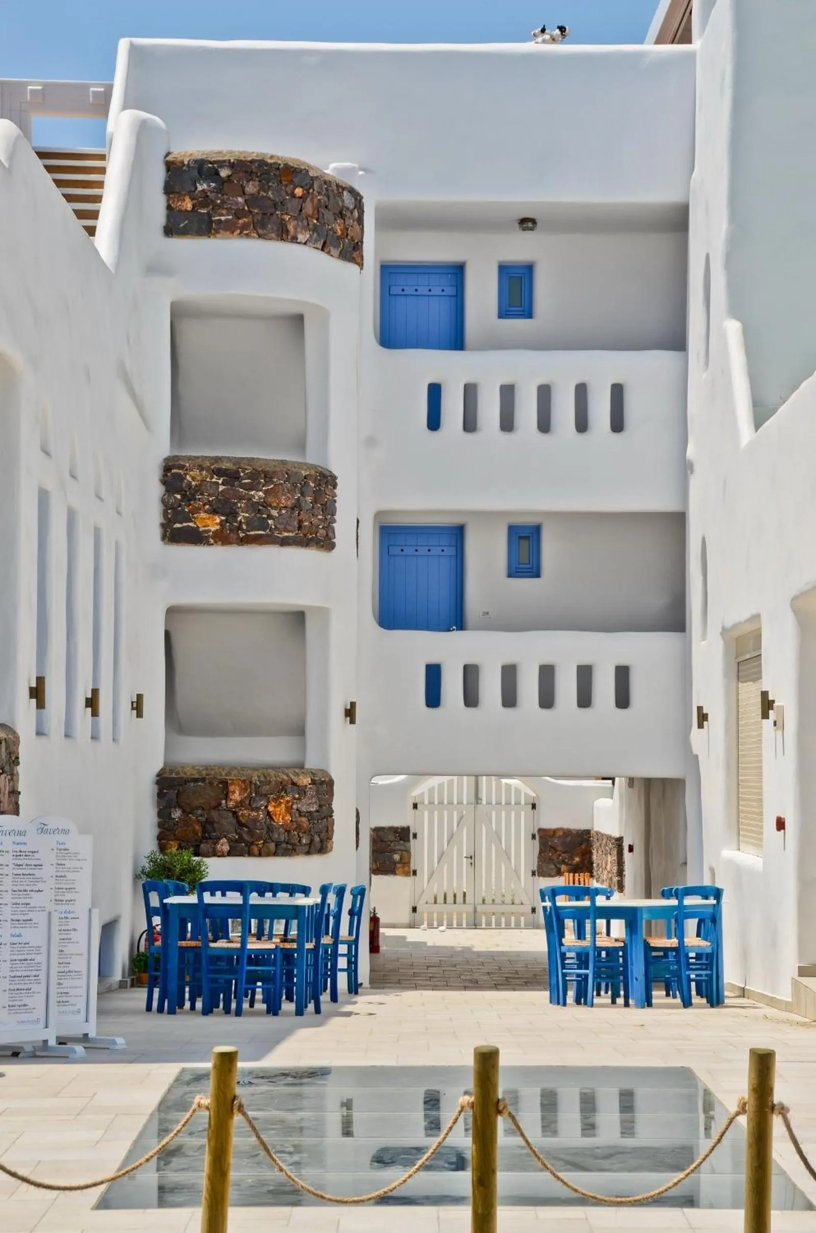 Facade/entrance in Naxos Island Hotel