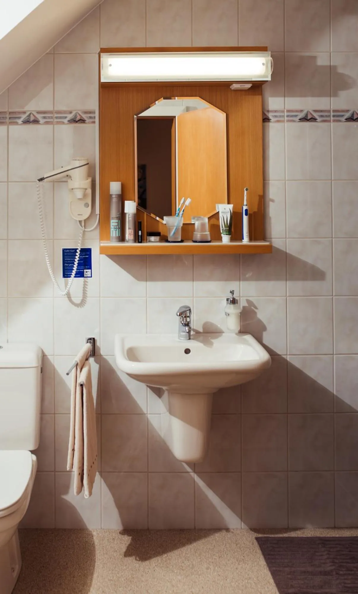 Bathroom in Gästehaus Krappel