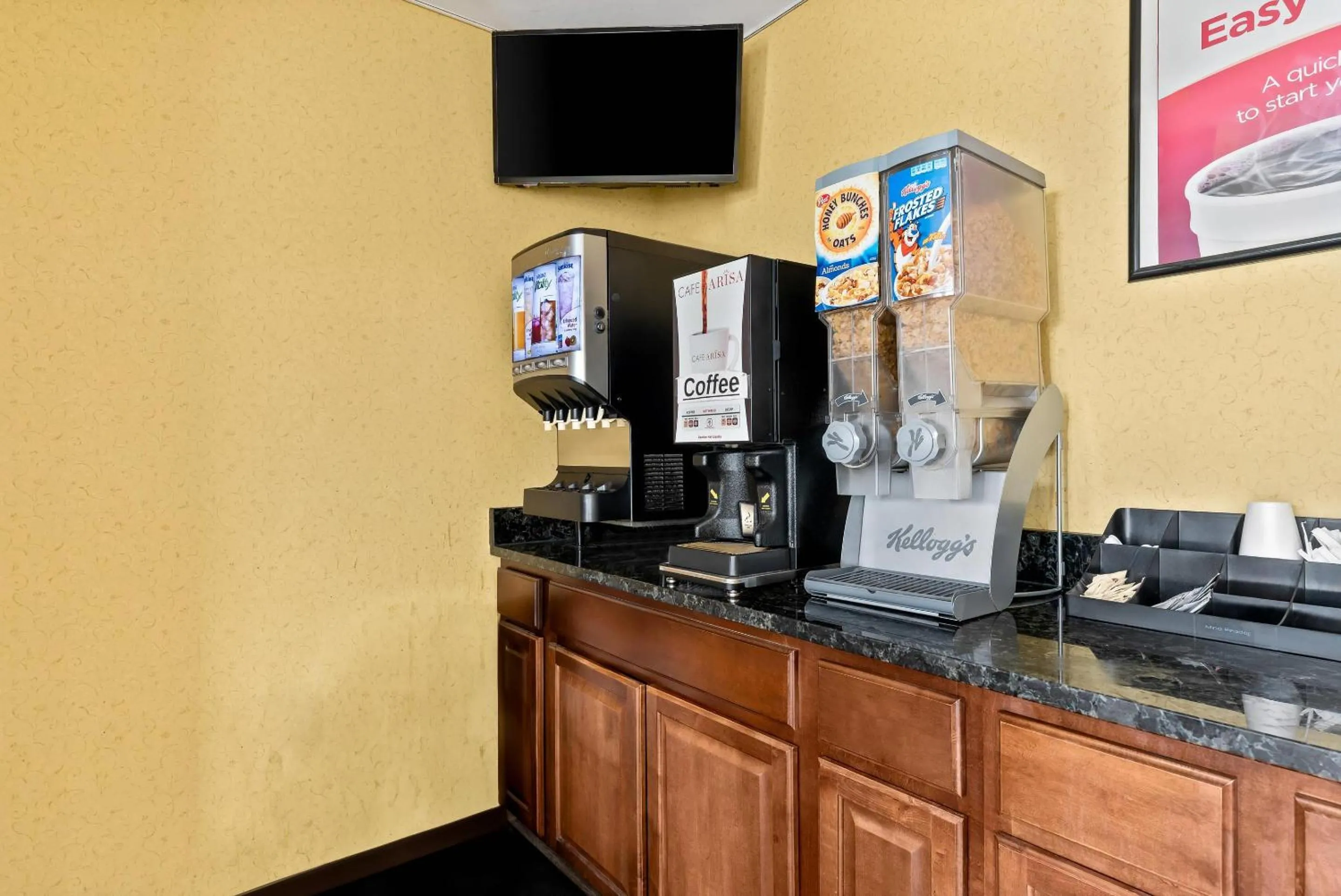 Breakfast in Econo Lodge Fredericksburg near I-95